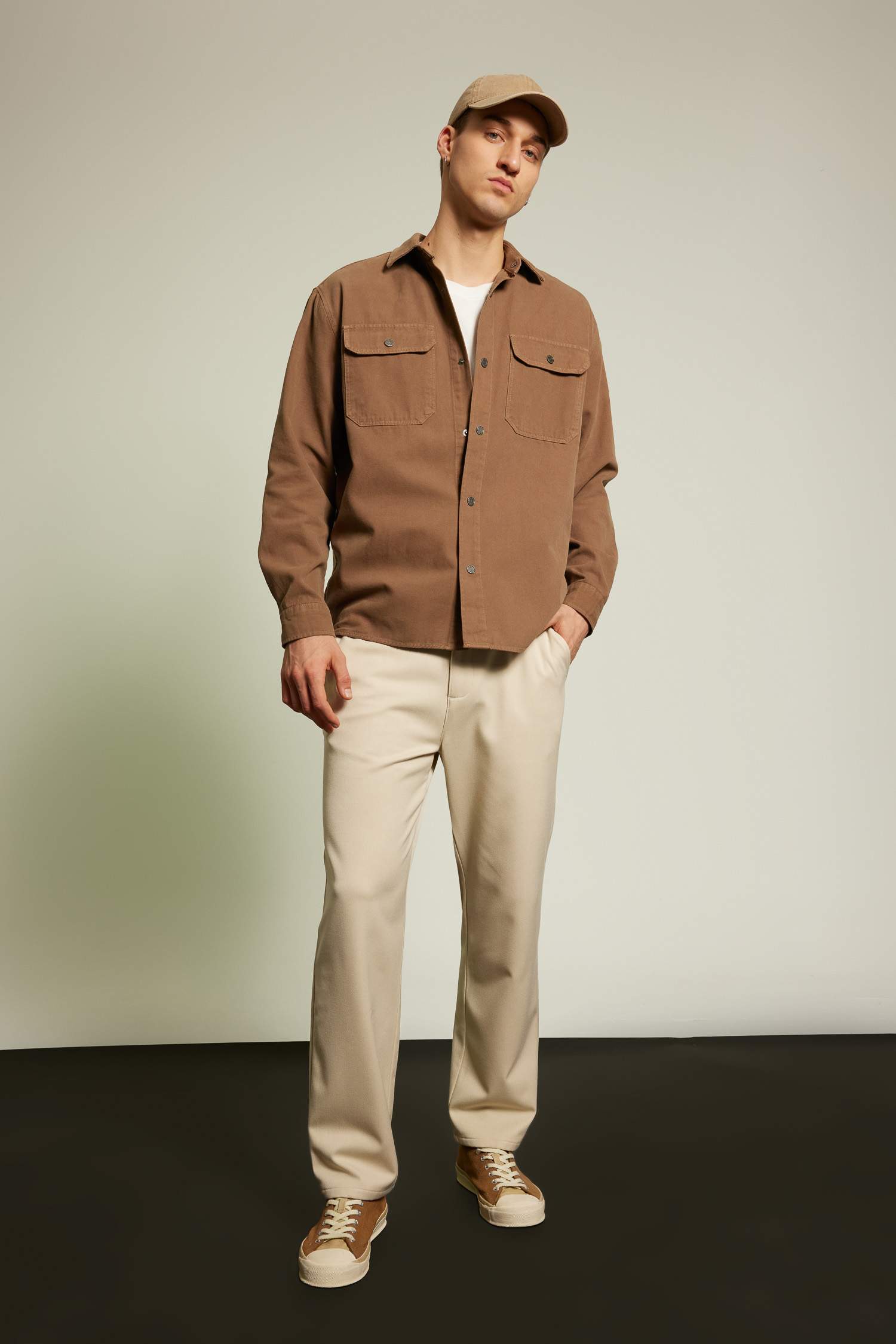 Relax Fit Düz Paça Pantolon