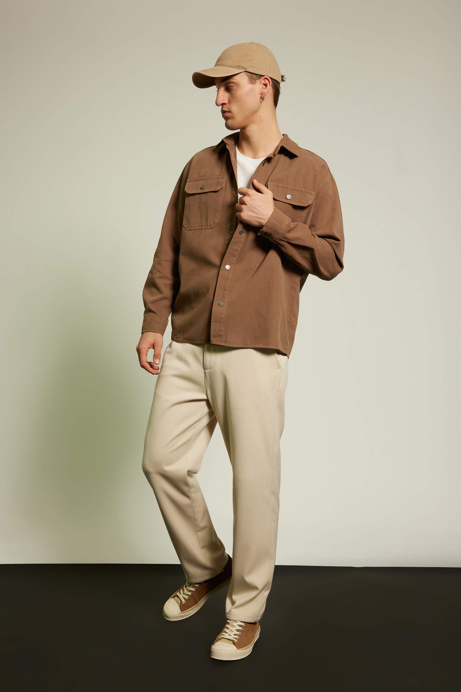 Relax Fit Düz Paça Pantolon