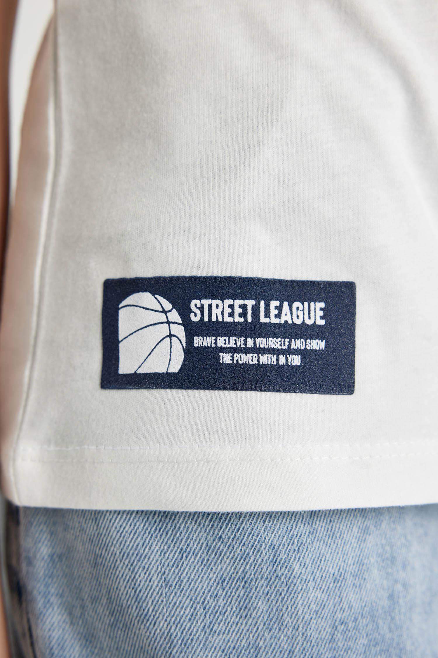 Erkek Çocuk Bisiklet Yaka Baskılı Kısa Kollu Tişört