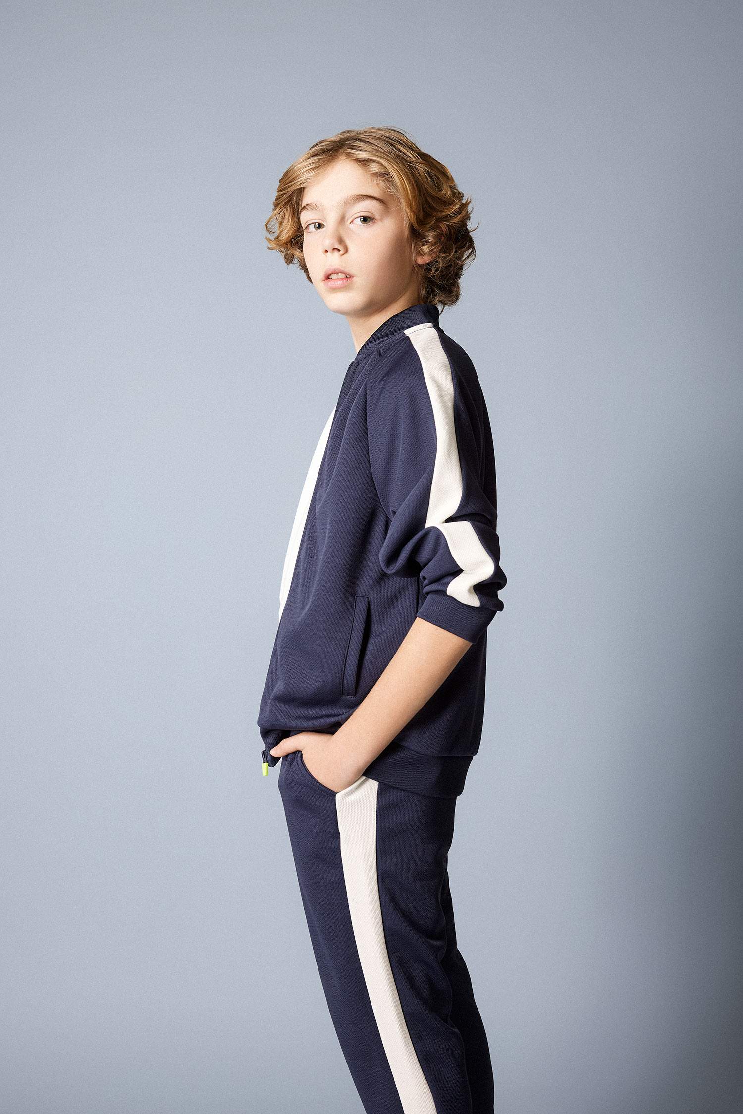 Boy College Collar Bomber Jacket