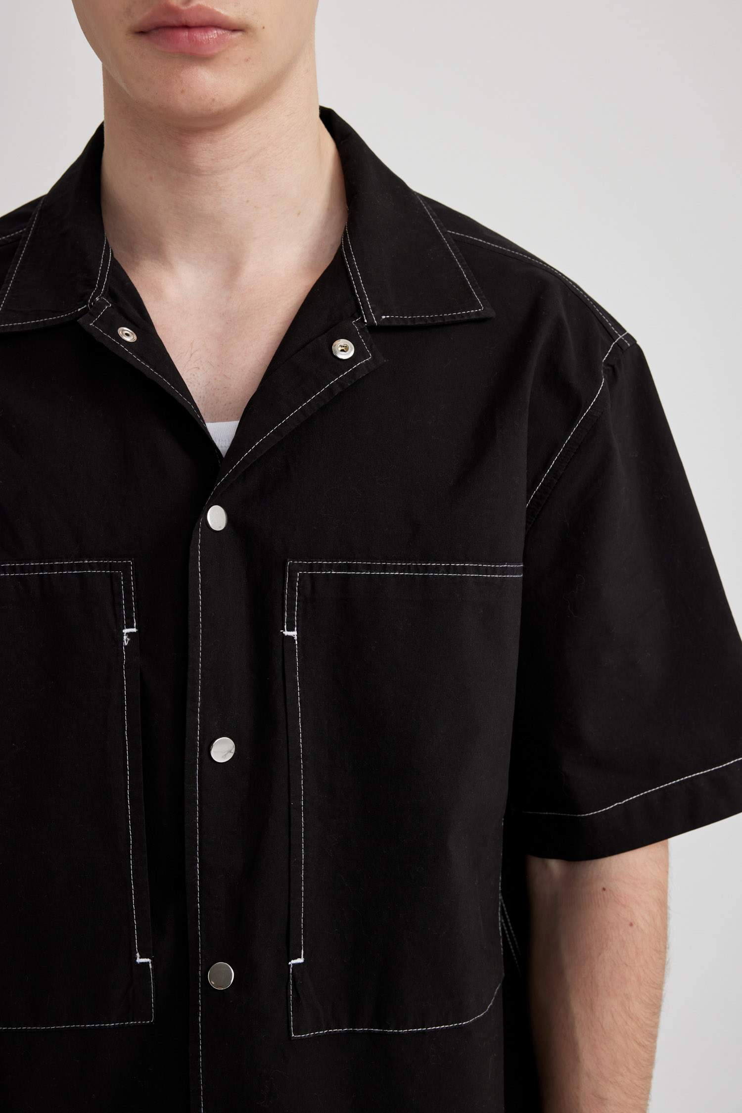 Relax Fit Cotton Short Sleeve Shirt