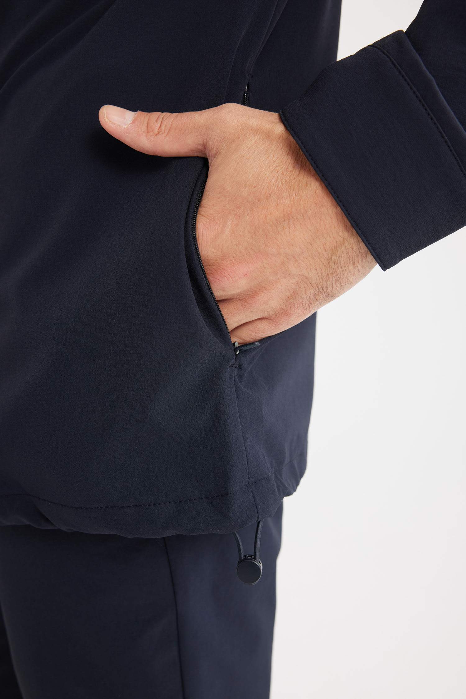 Regular Fit Polo Yaka Çıtçıtlı Cepli Teknik Gömlek Ceket