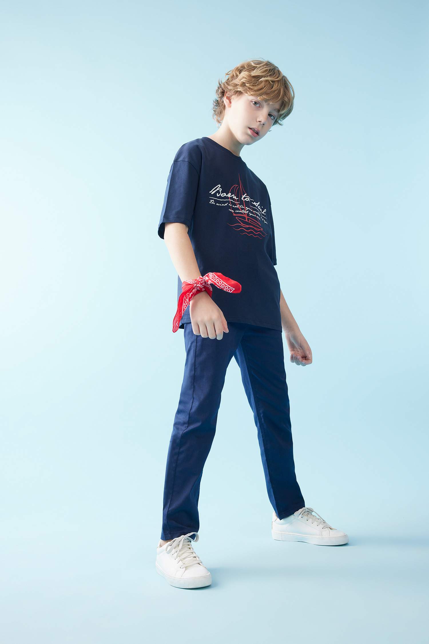 Boy Regular Fit Standard Leg Gabardine Trousers