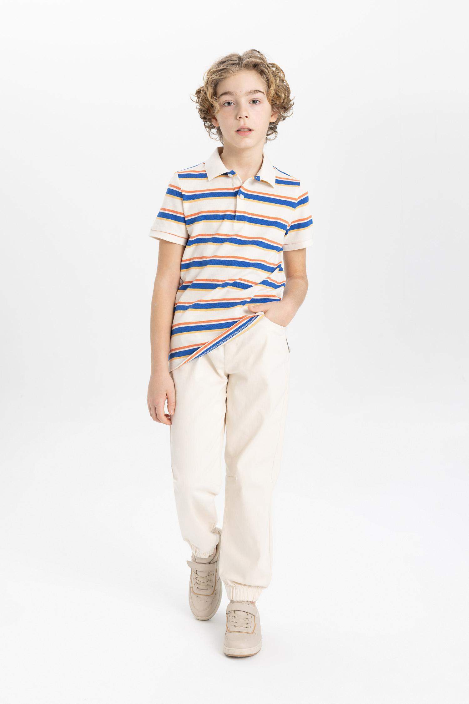 Boy Regular Fit Standard Leg Gabardine Trousers