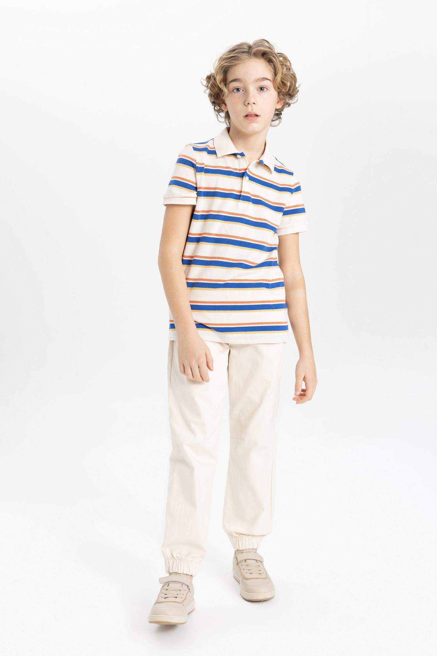 Boy Regular Fit Standard Leg Gabardine Trousers