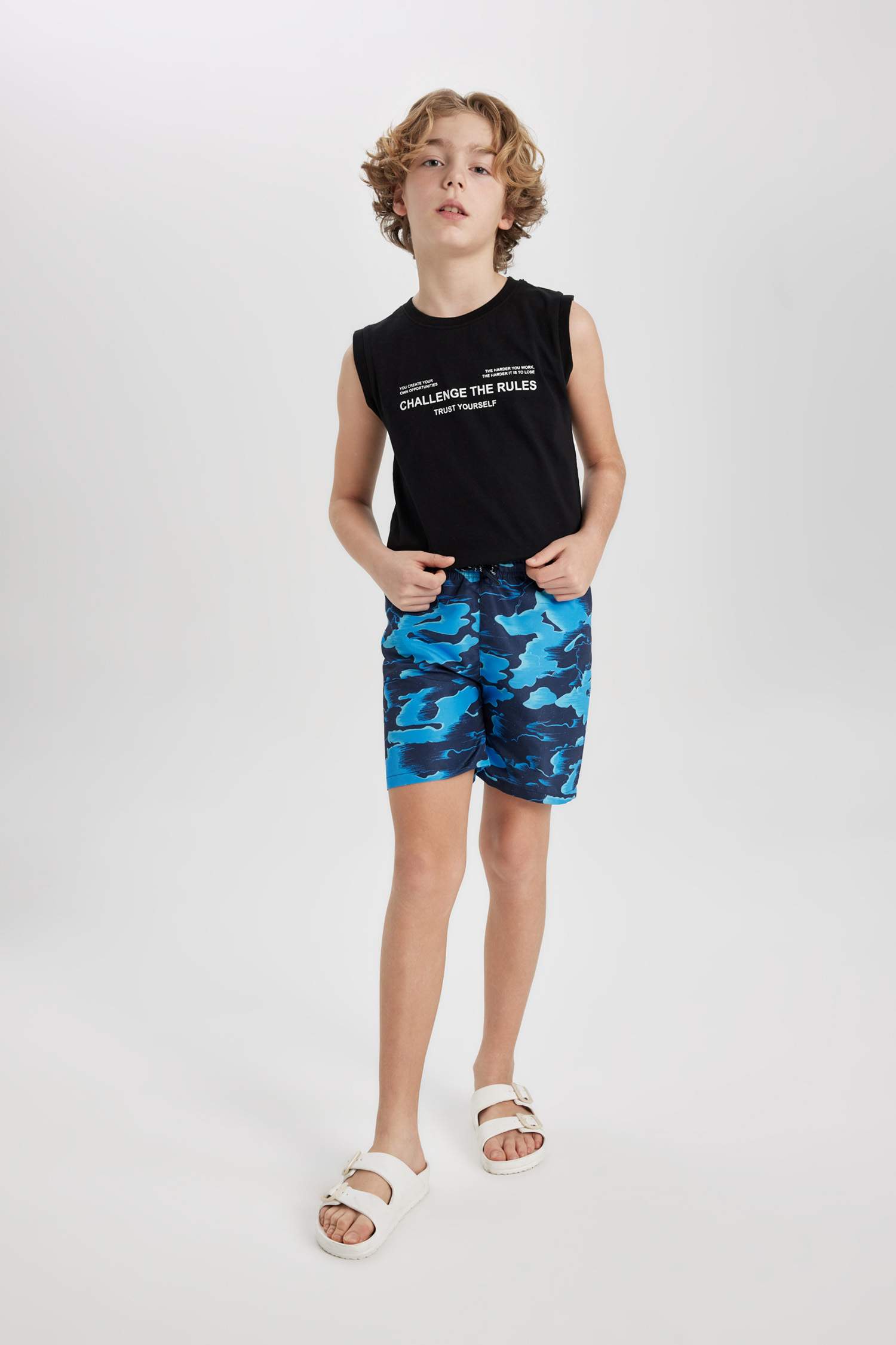 Boy Regular Fit Swim Shorts