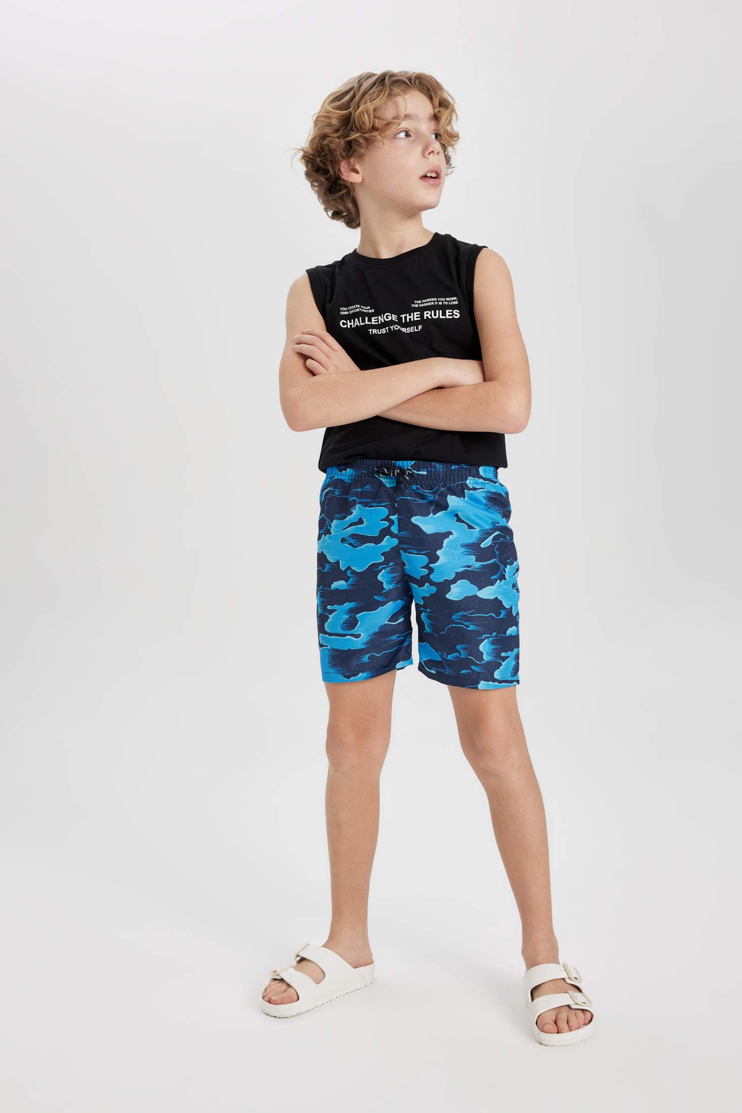 Boy Regular Fit Swim Shorts