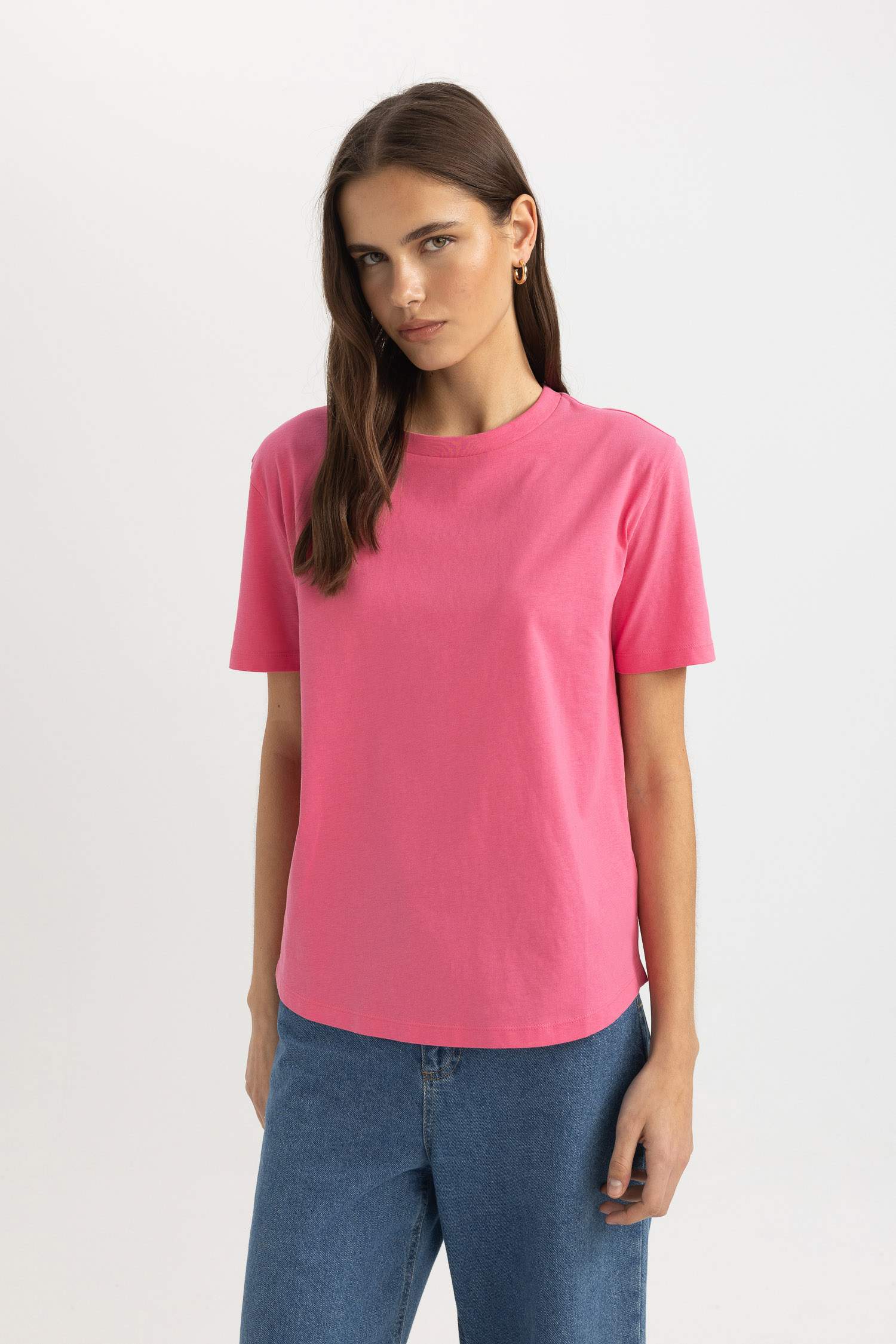 Regular Fit Crew Neck Short Sleeve T-Shirt