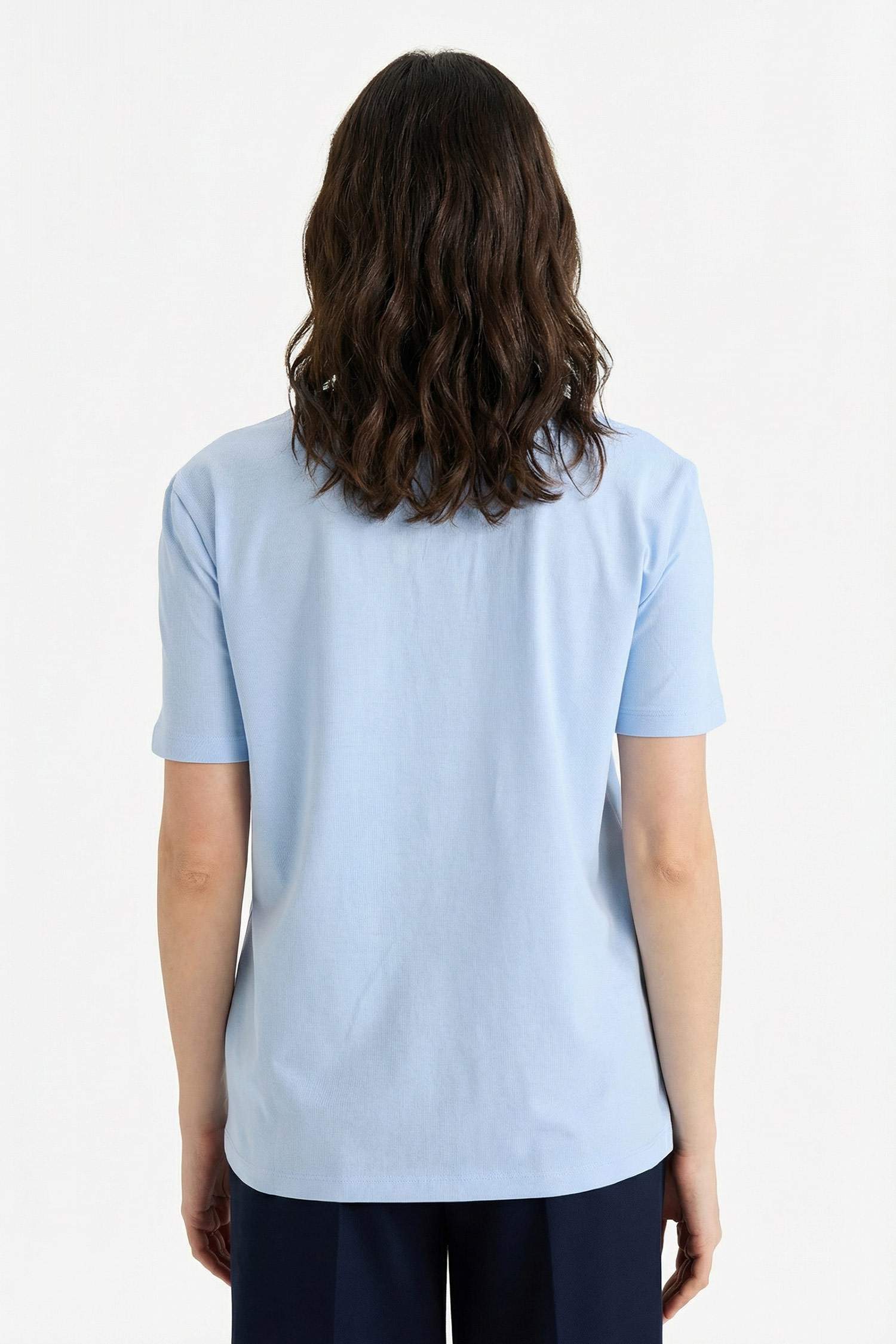 Regular Fit Crew Neck Basic Casual Cotton T-Shirt