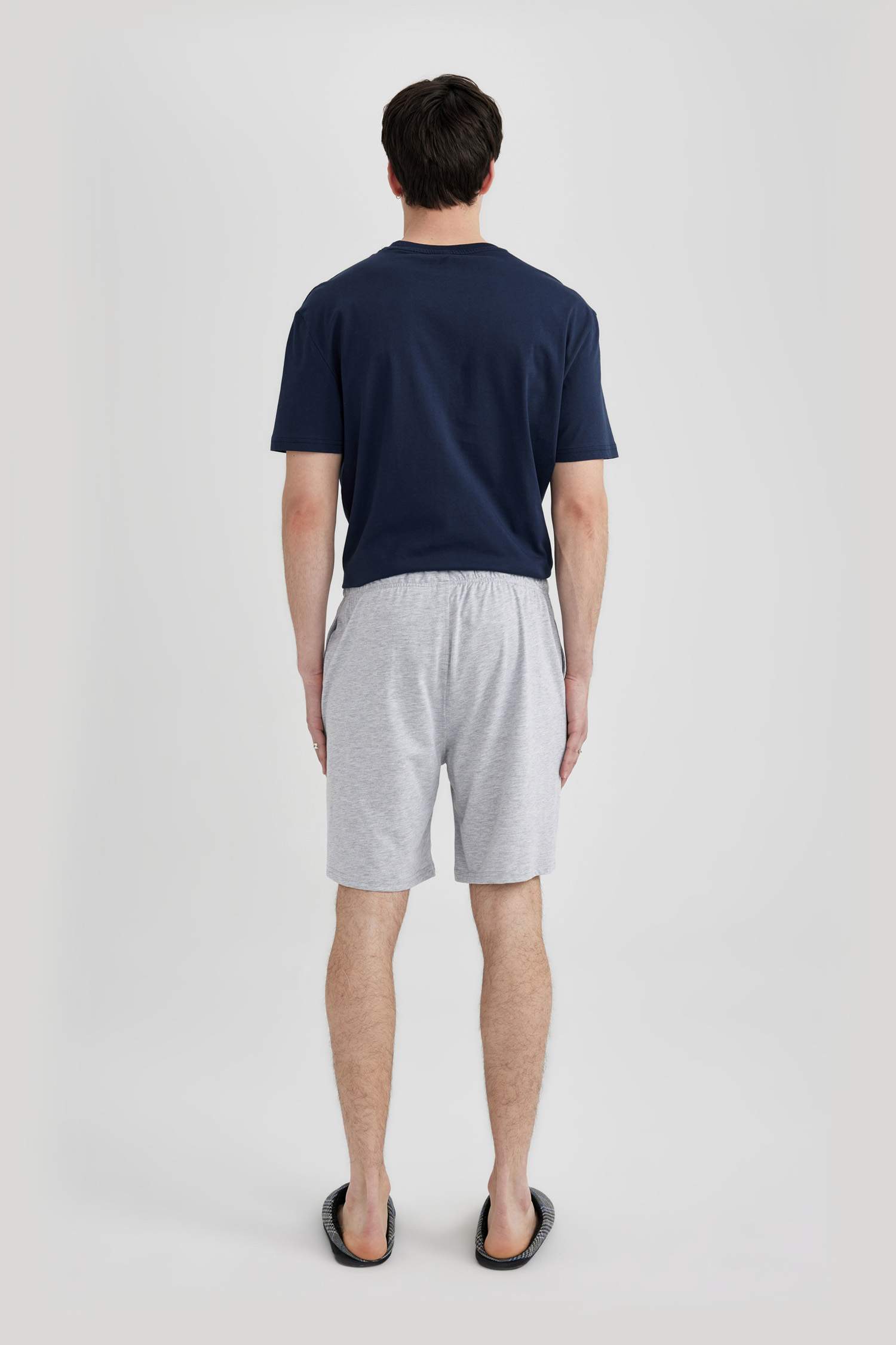 Regular Fit Cepli Şort Pijama Altı