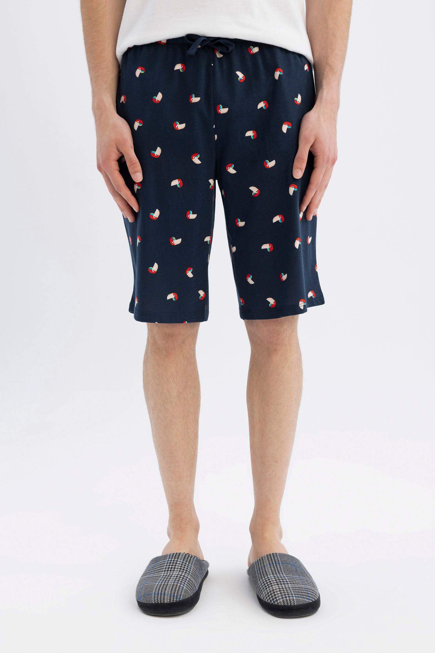 سروال بيجاما قصة عادية بجيب