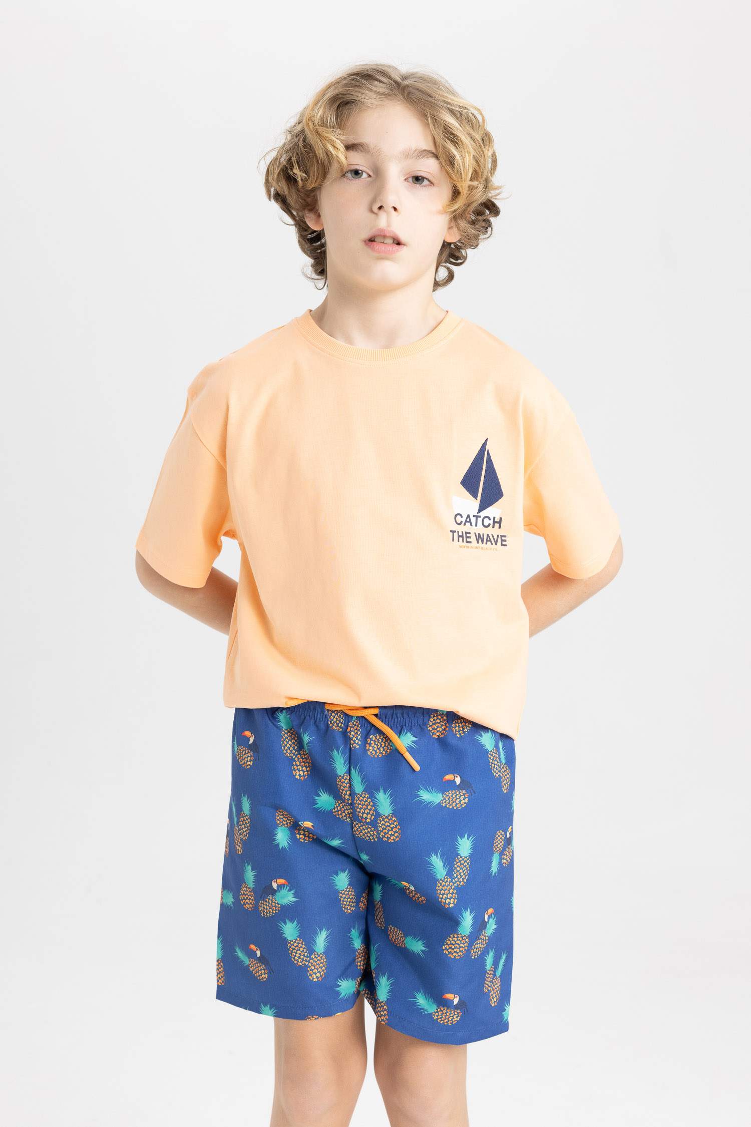Boy Regular Fit Swim Shorts