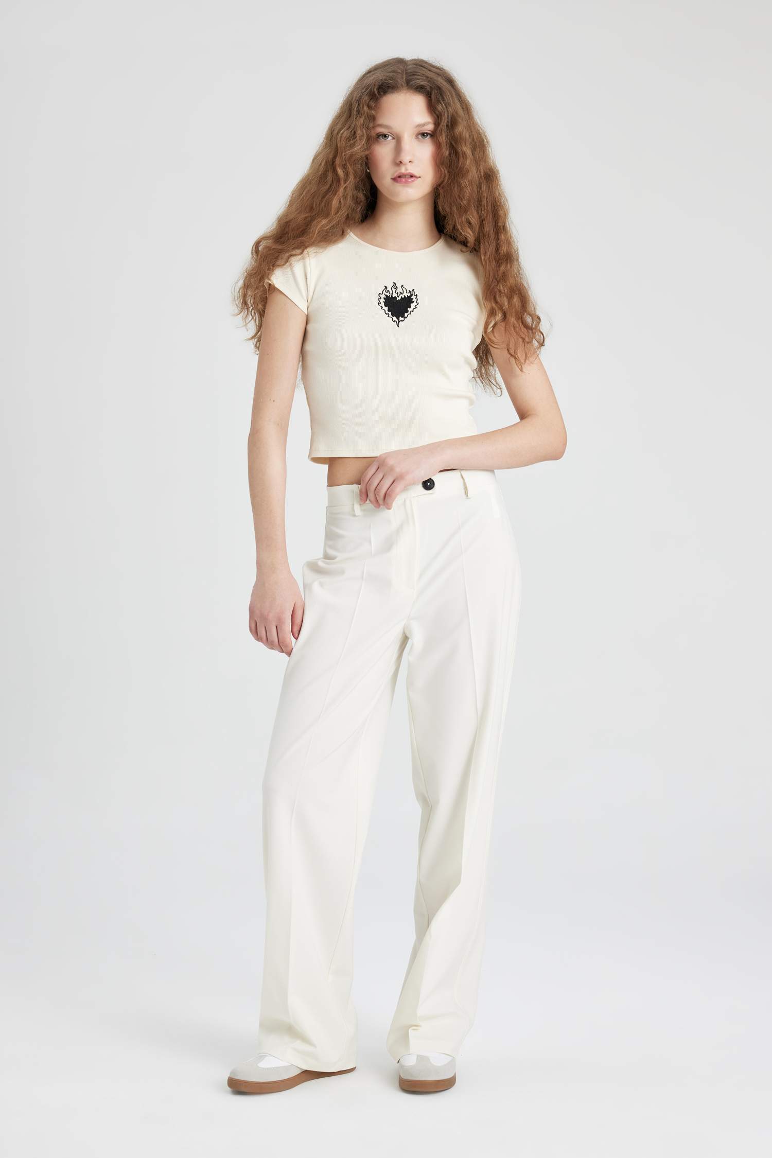 Брюки Wide Leg с высокой талией