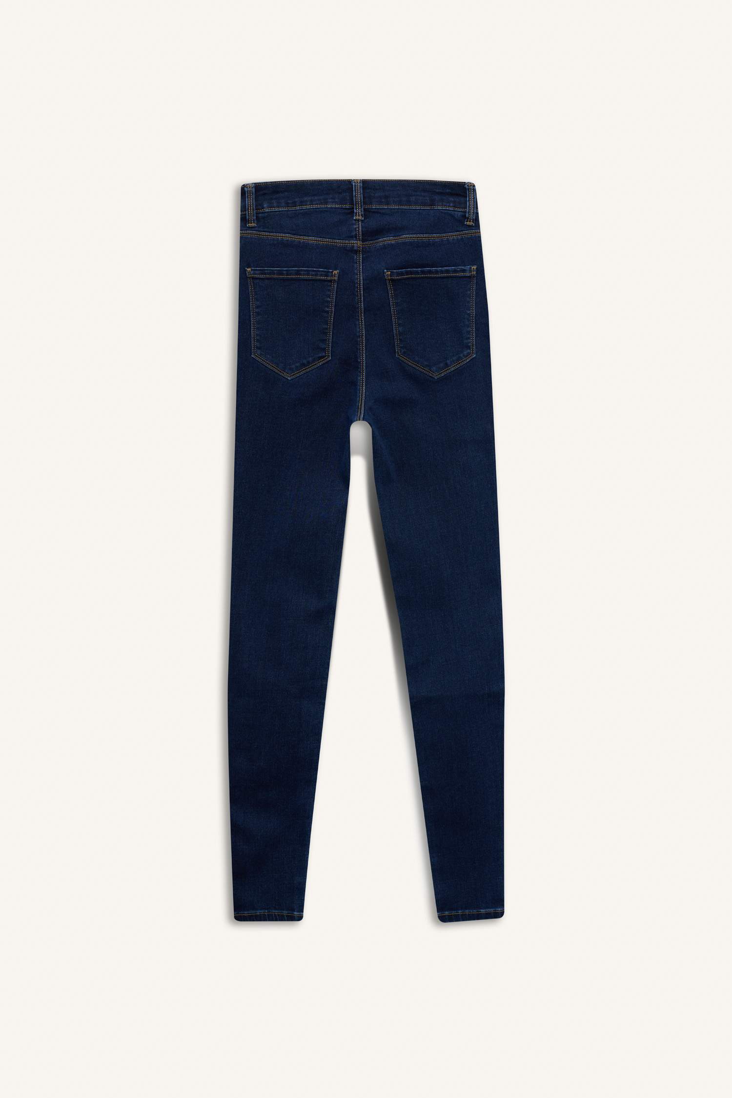 Yüksek Bel Bilek Boy Jean Pantolon