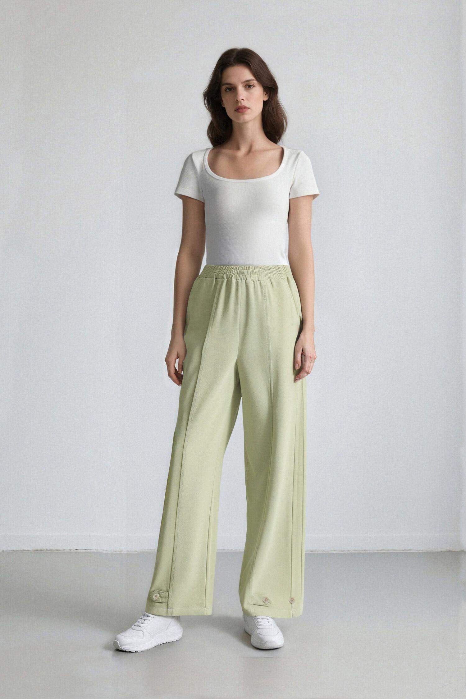 Harem Linen Blend Trousers