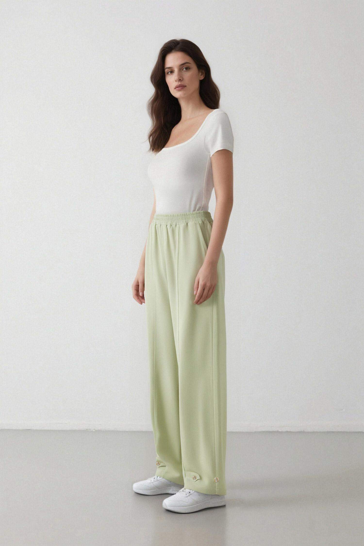 Harem Linen Blend Trousers