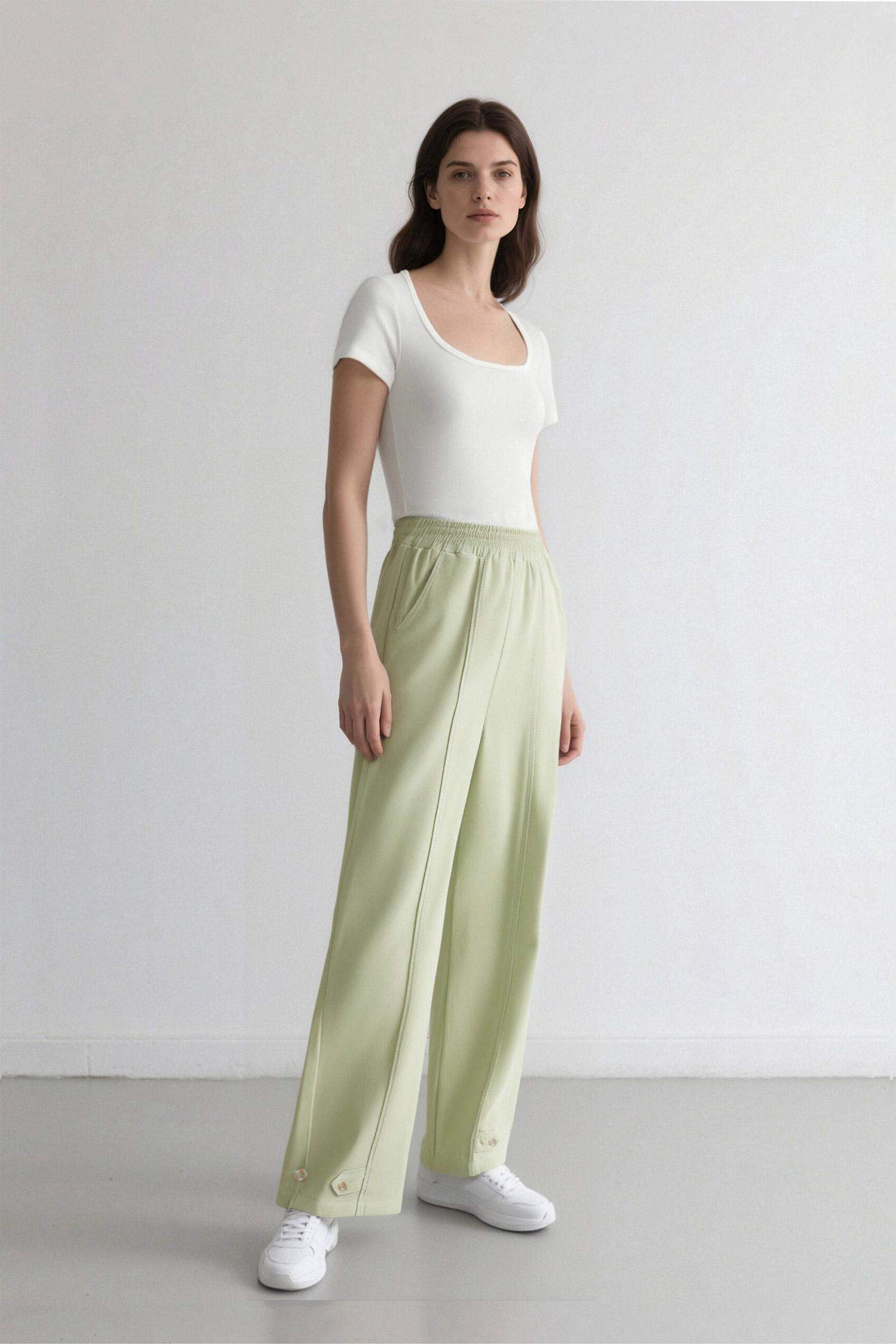 Harem Linen Blend Trousers