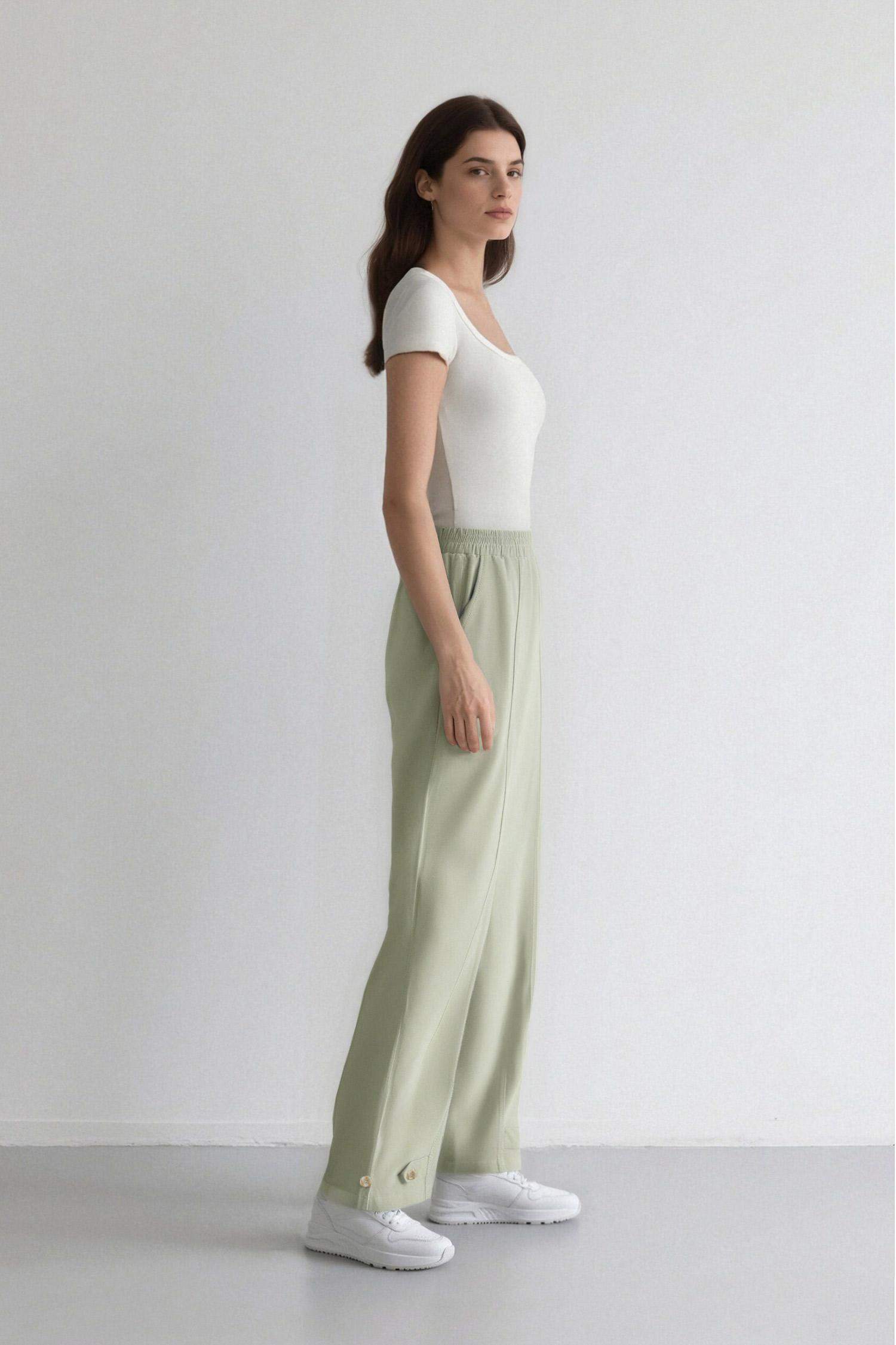 Harem Linen Blend Trousers