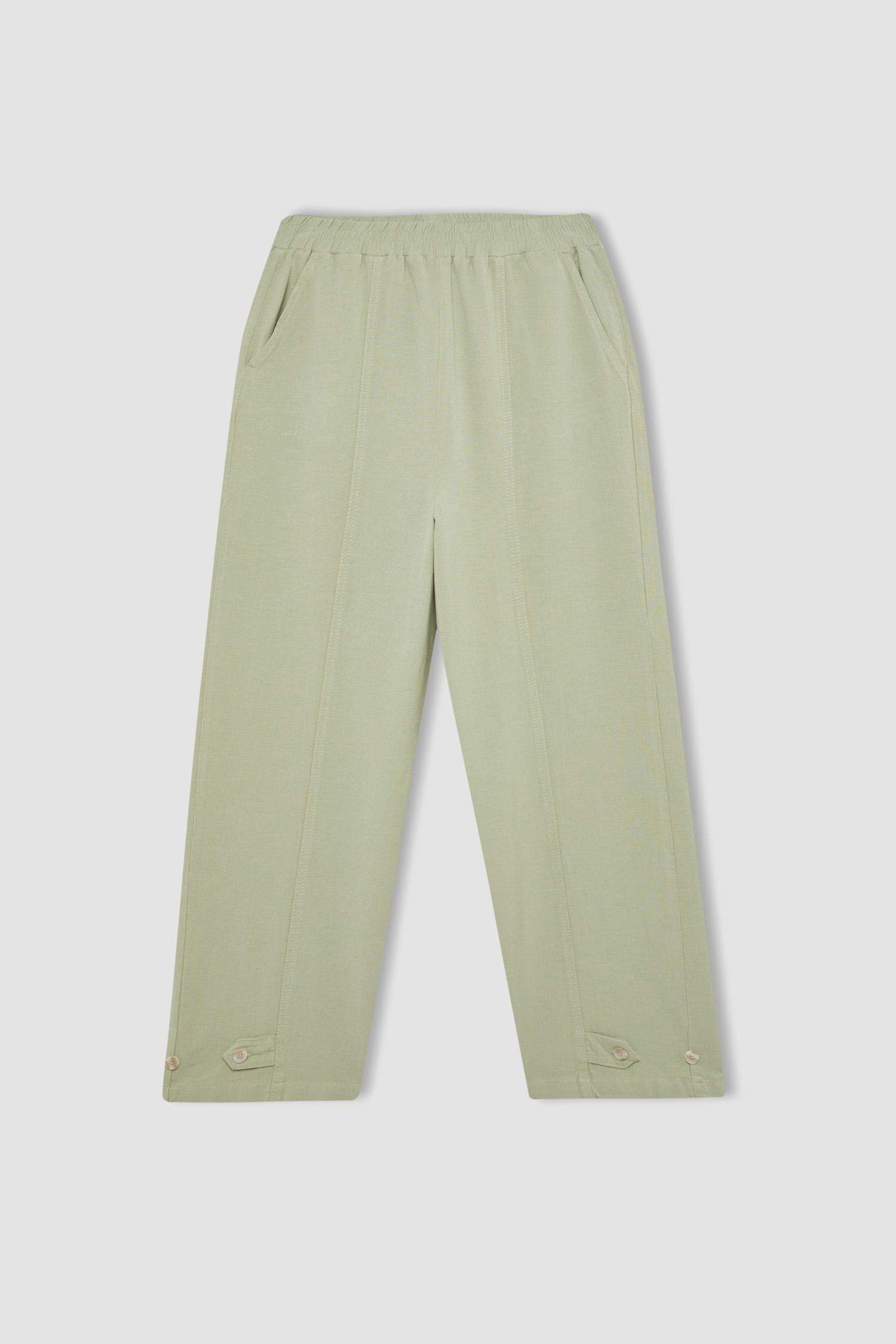 Harem Linen Blend Trousers
