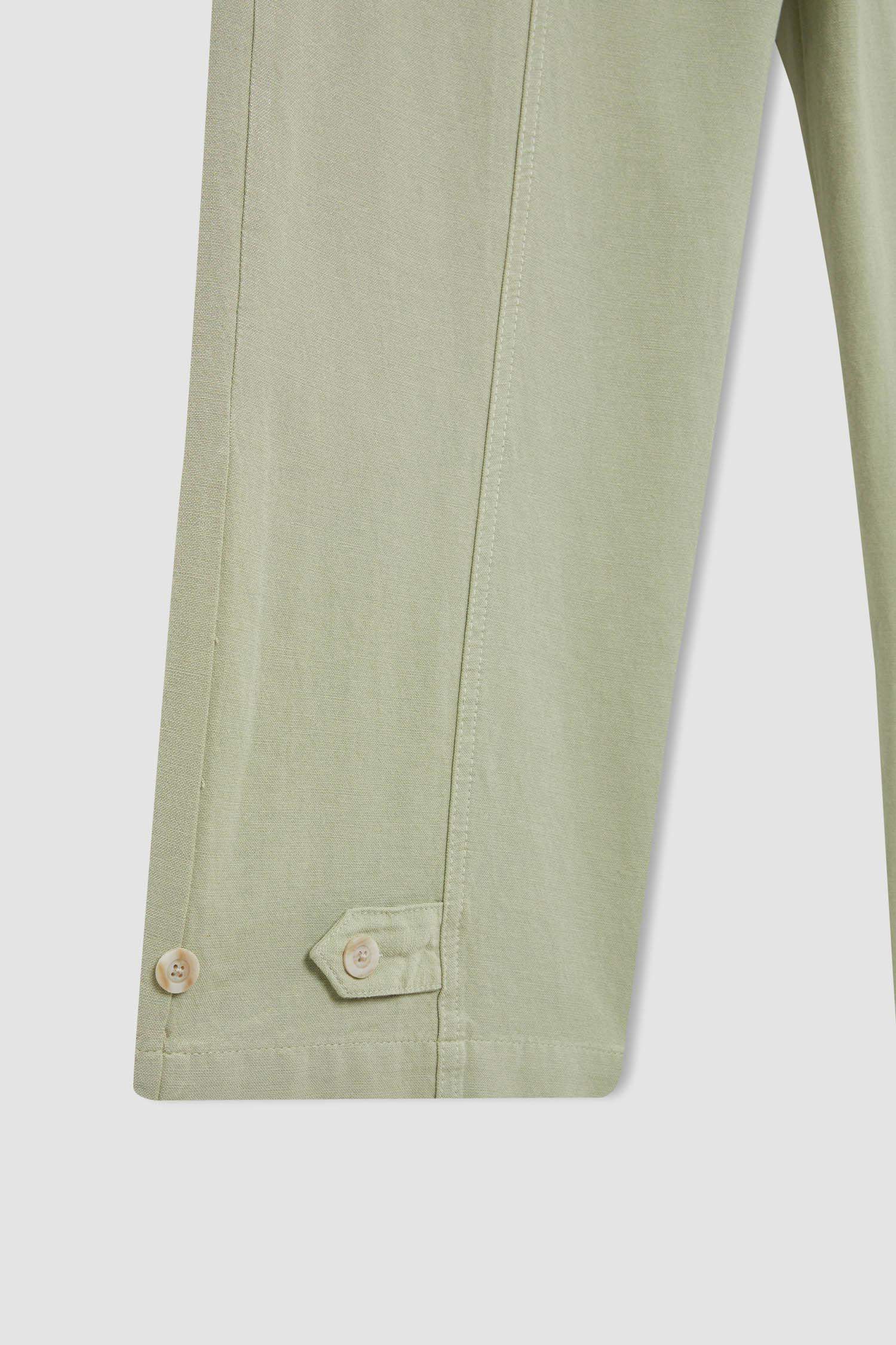 Harem Linen Blend Trousers