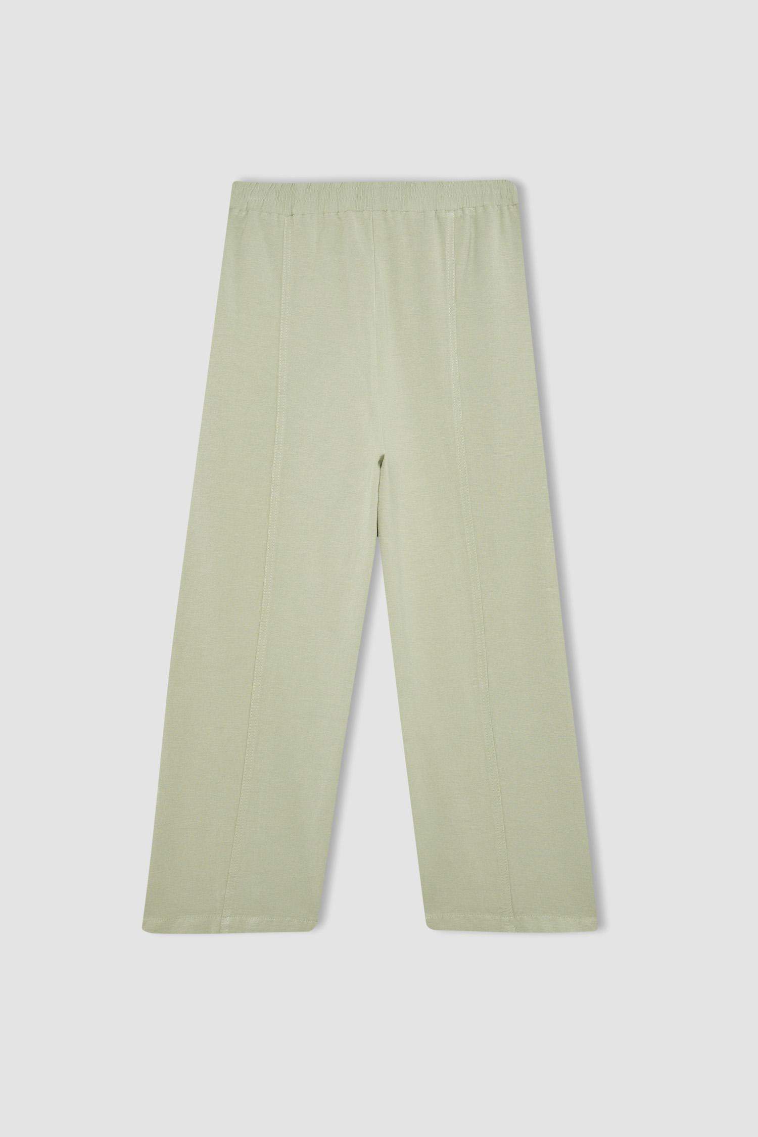 Harem Linen Blend Trousers