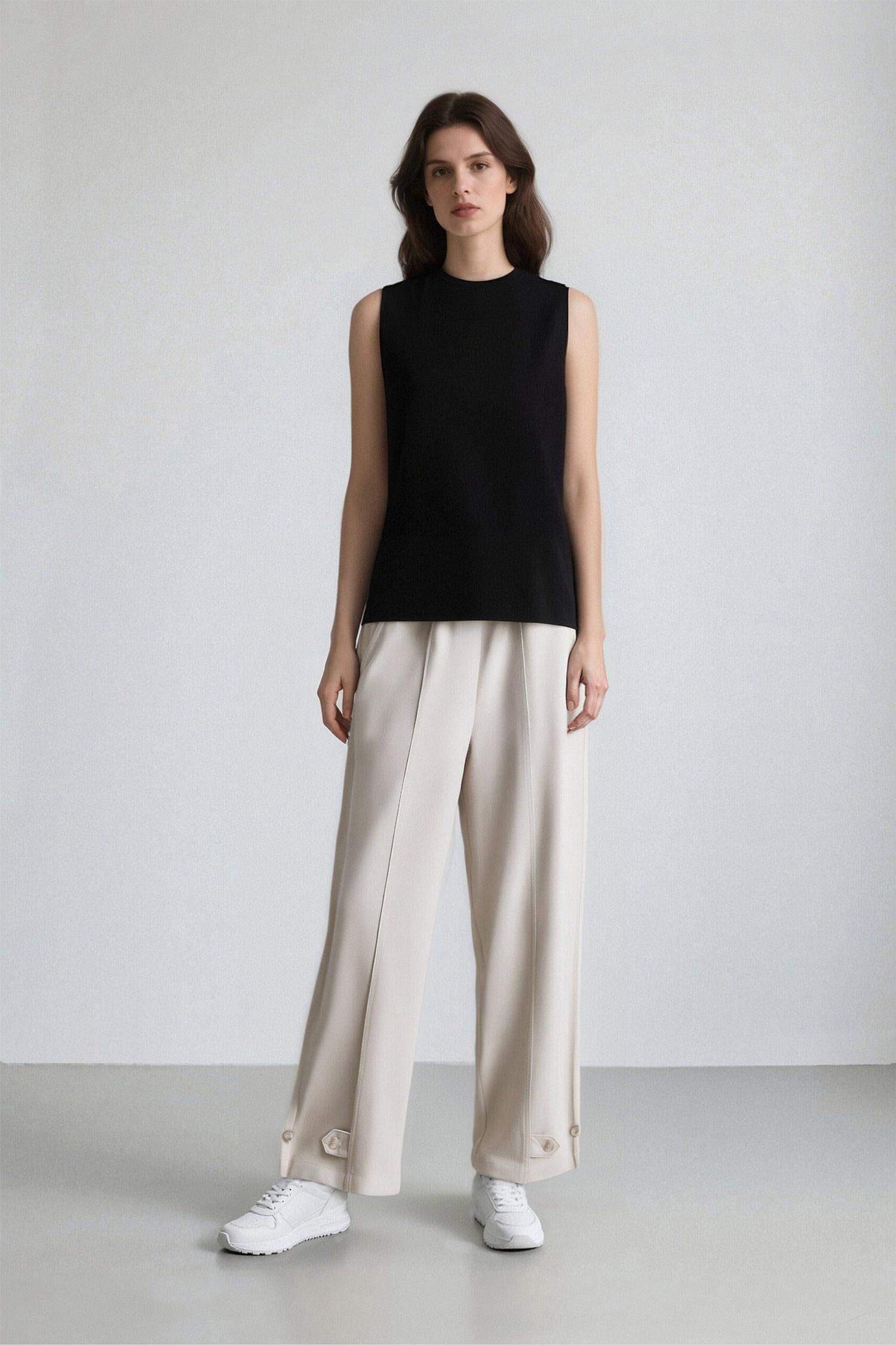 Harem Linen Blend Trousers