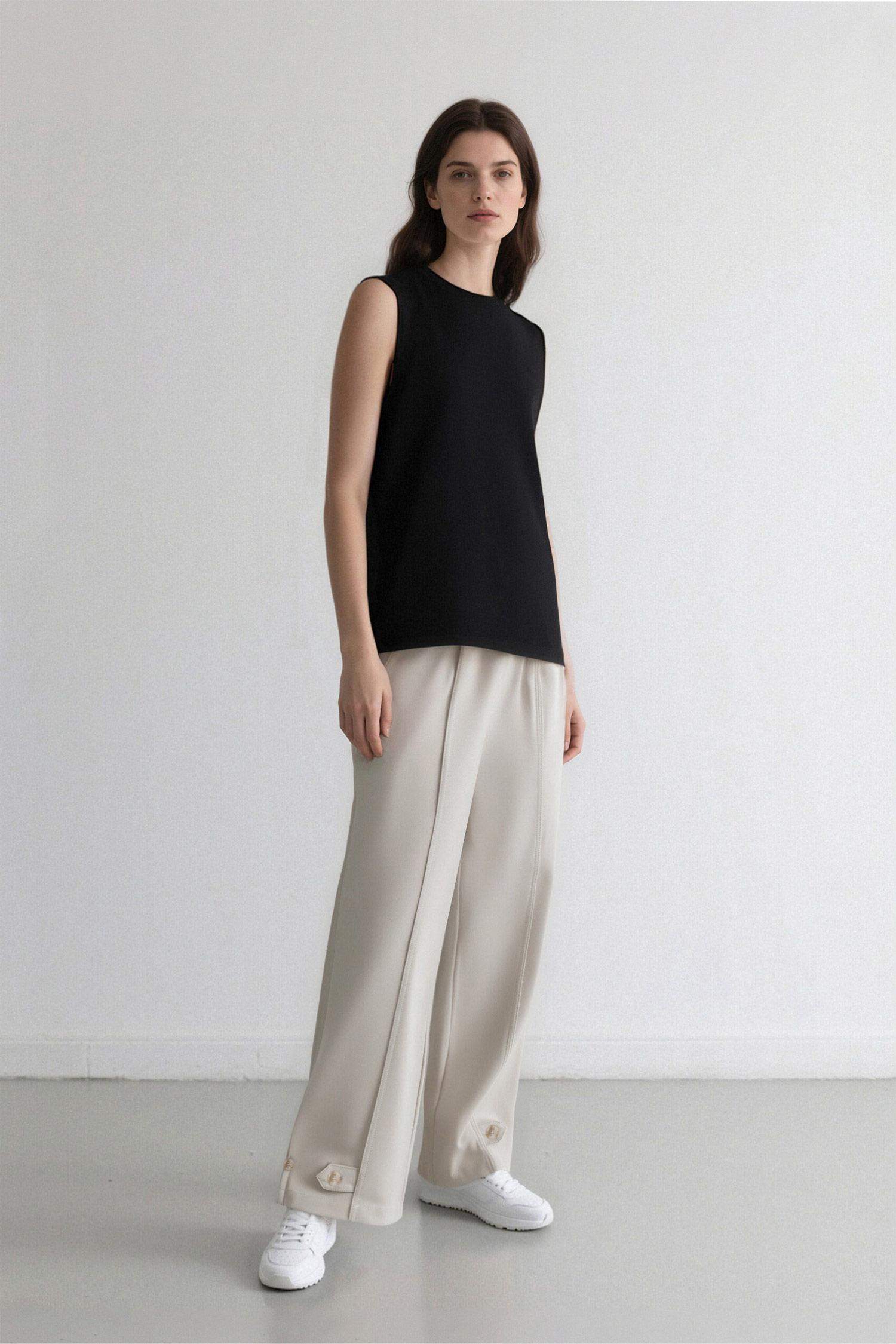 Harem Linen Blend Trousers