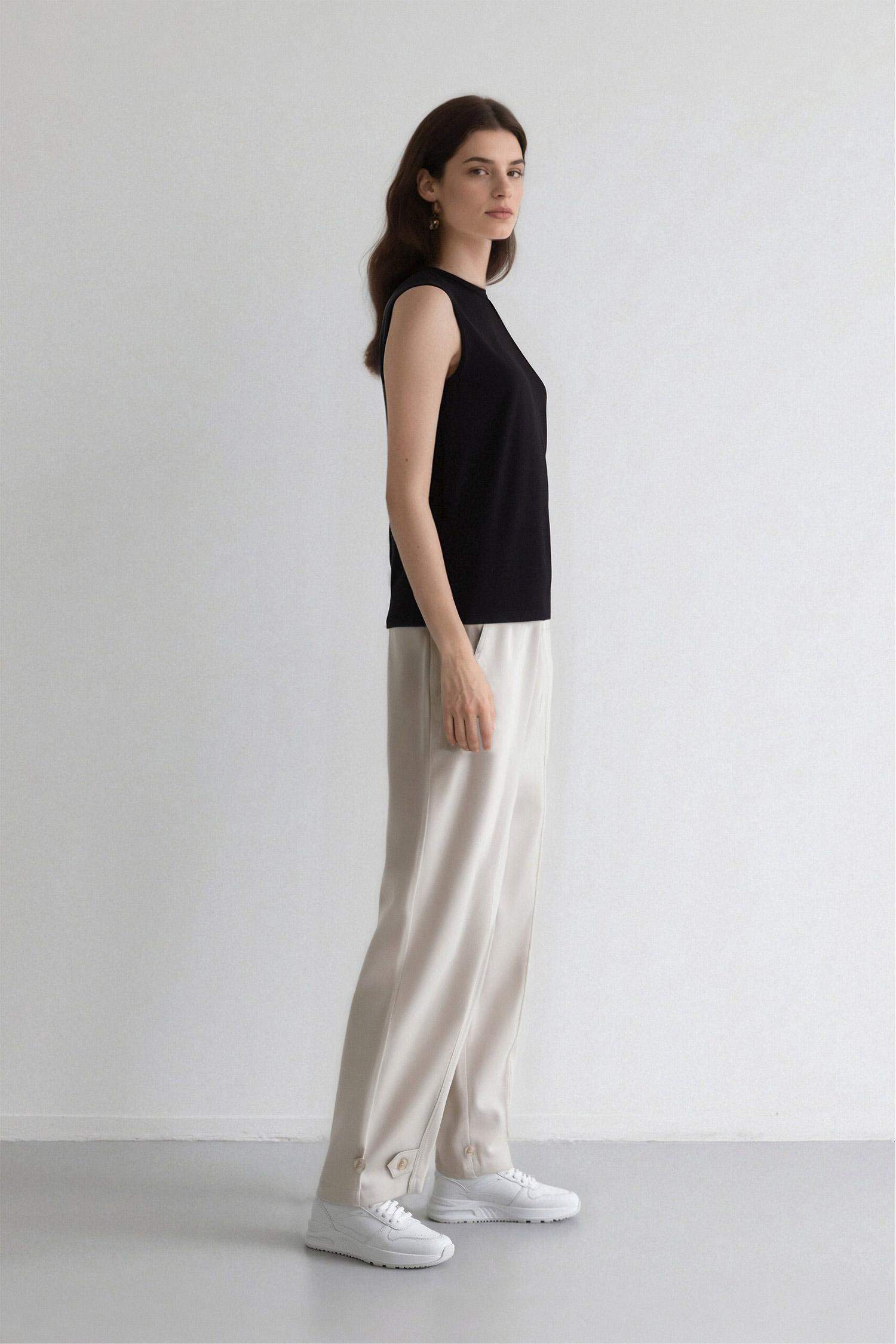 Harem Linen Blend Trousers