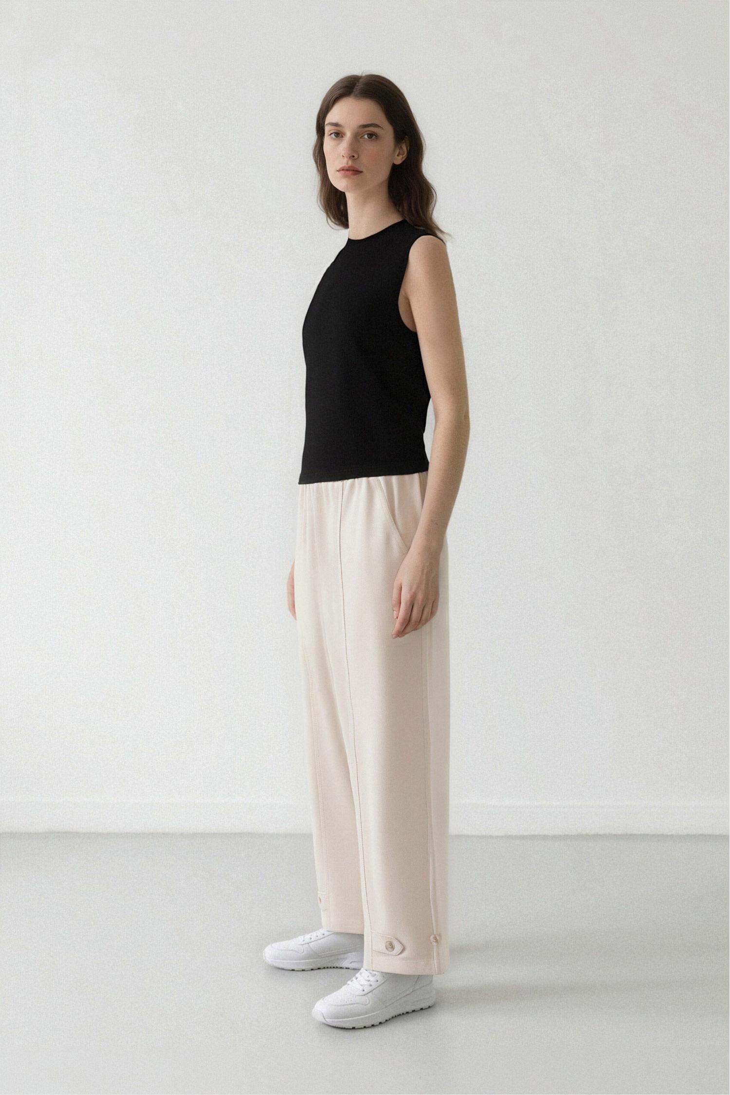 Harem Linen Blend Trousers