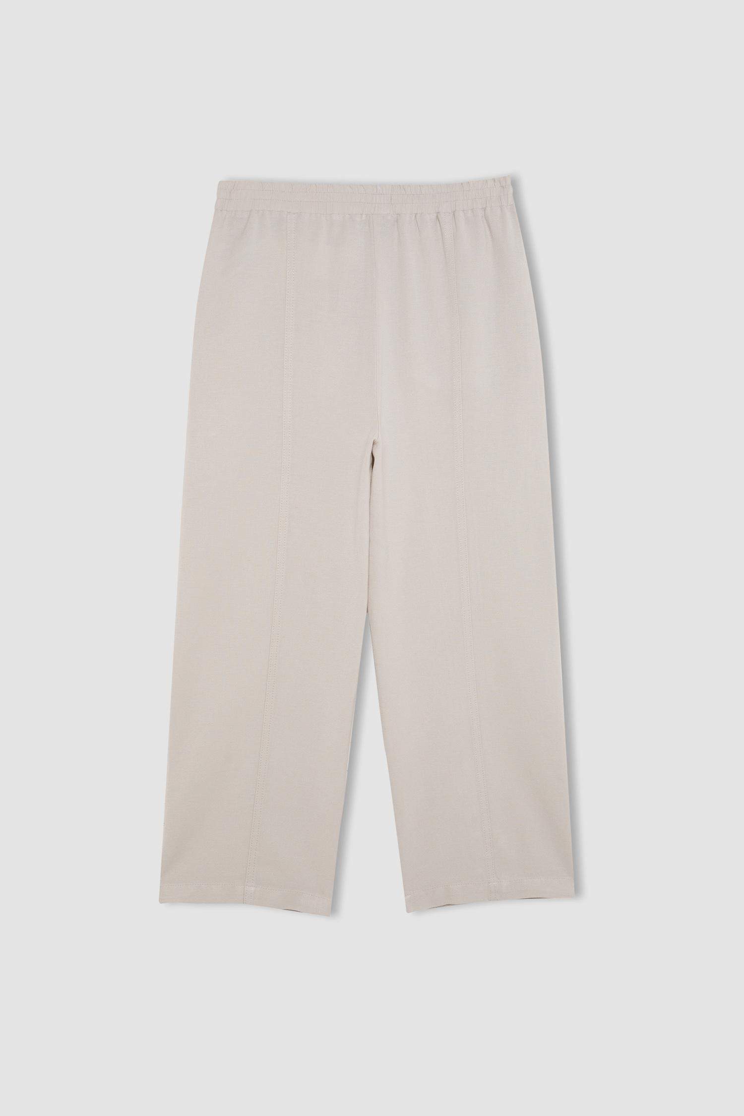 Harem Linen Blend Trousers