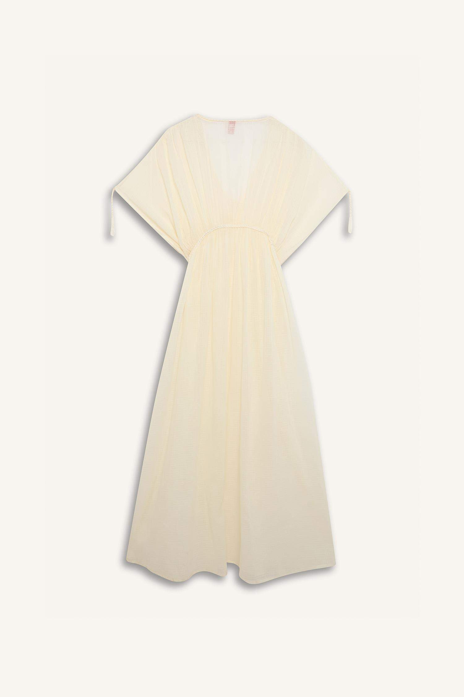 Fall in Love Regular Fit Cotton Beach Dress