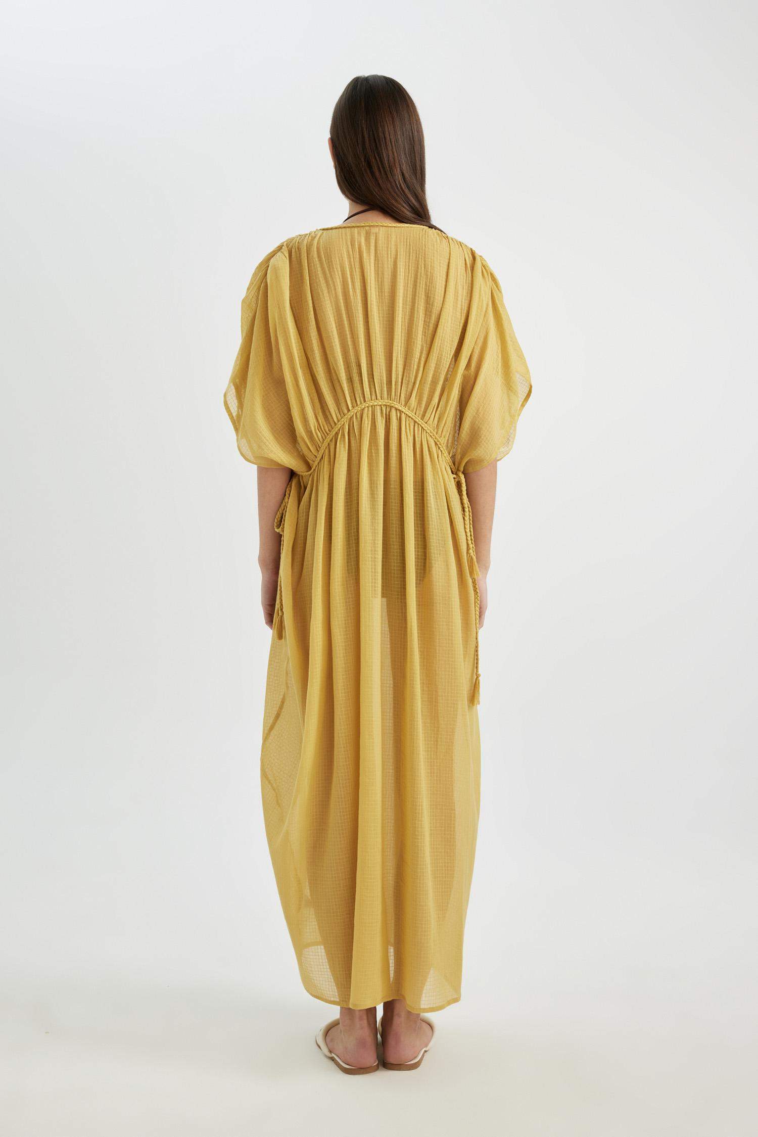 Fall in Love Regular Fit Cotton Beach Dress