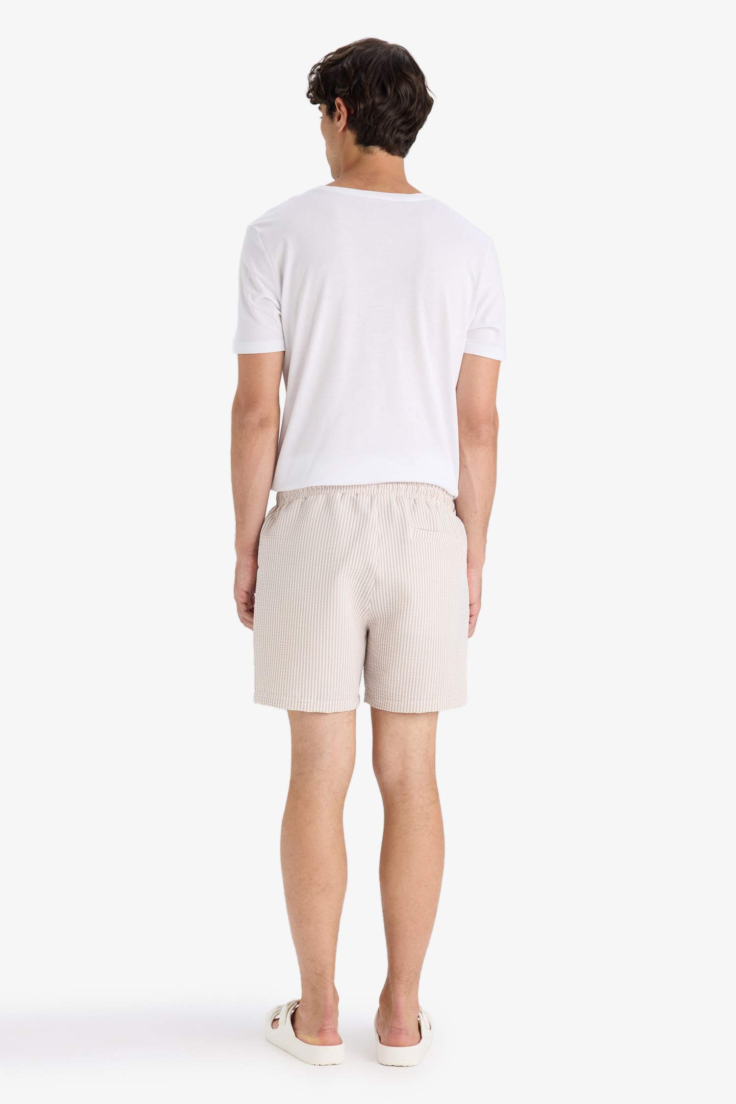 Striped Short Swim Shorts