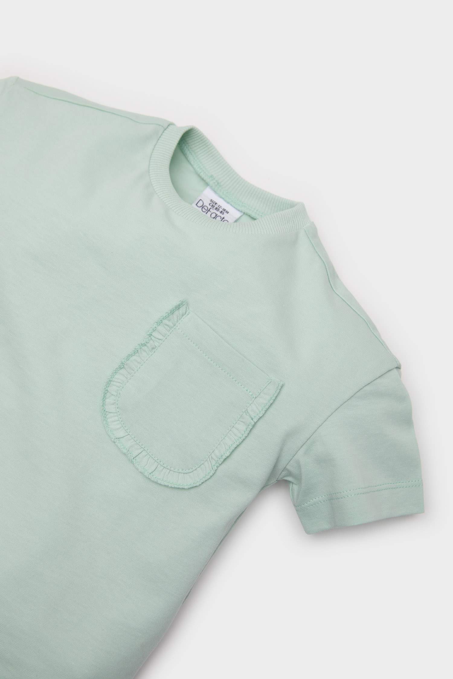 Baby Girl Regular Fit Crew Neck Short Sleeve T-Shirt