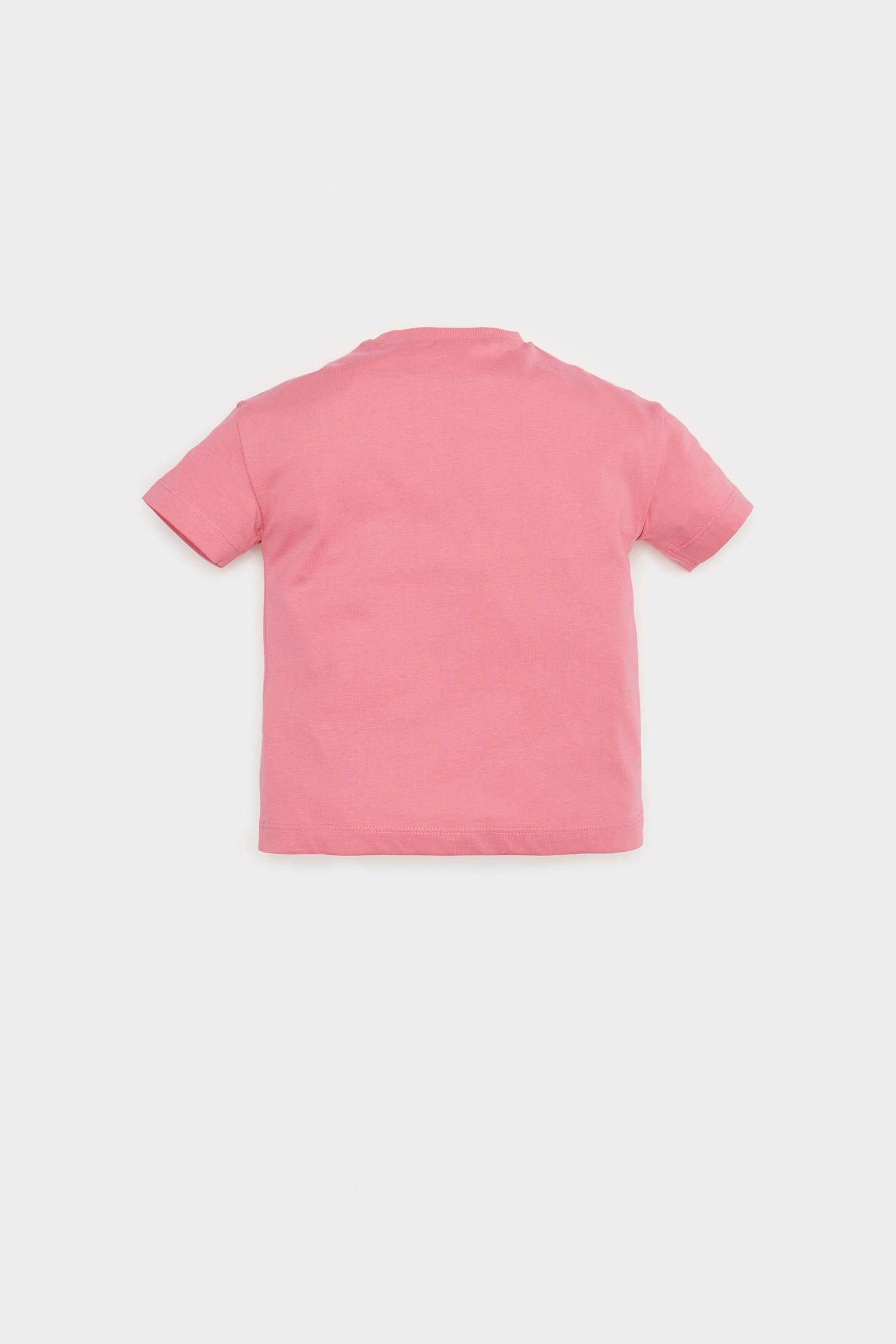 Baby Girl Crew Neck Basic Short Sleeve T-Shirt