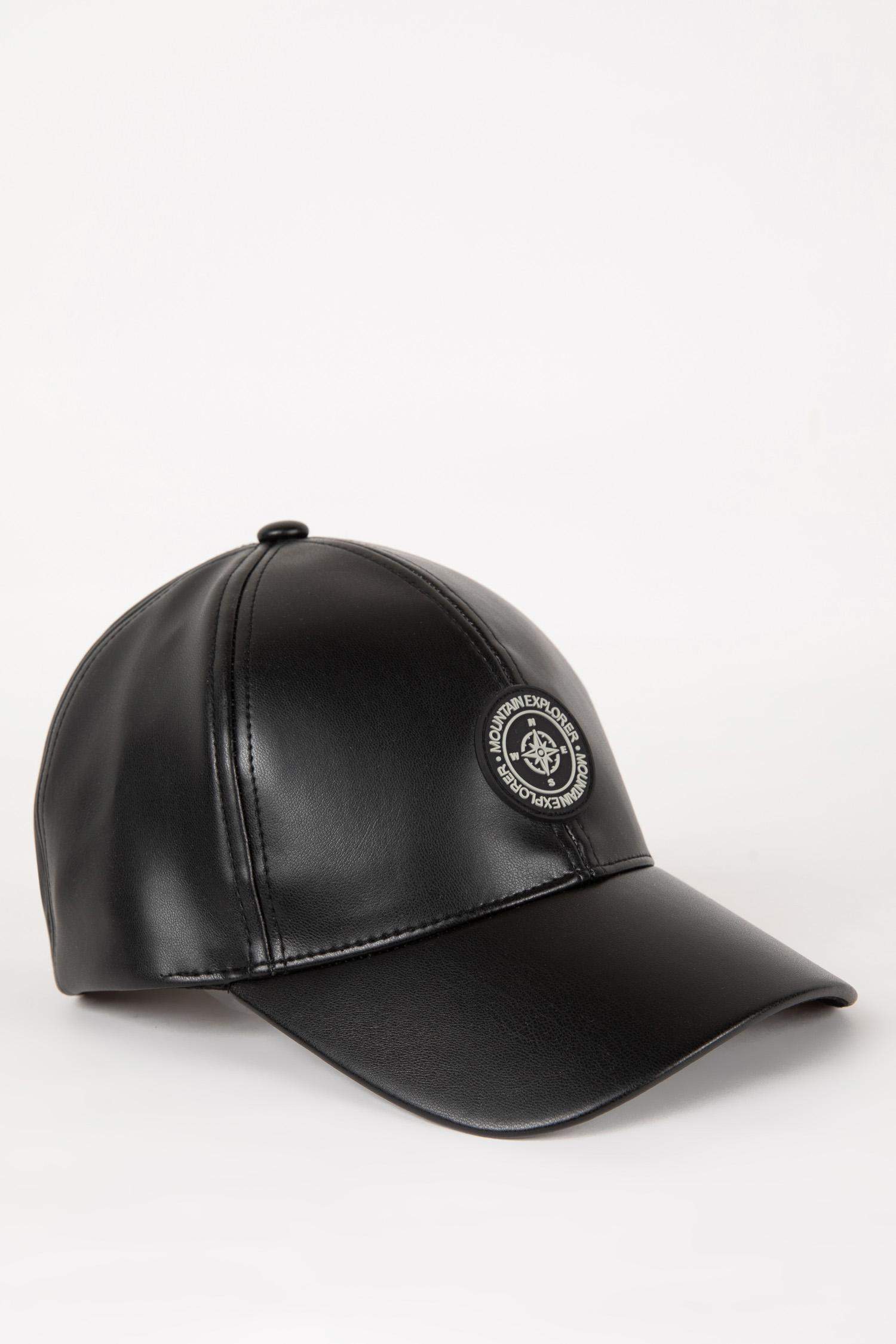 Erkek Etiket Baskılı Suni Deri Beyzbol Basketbol Şapkası