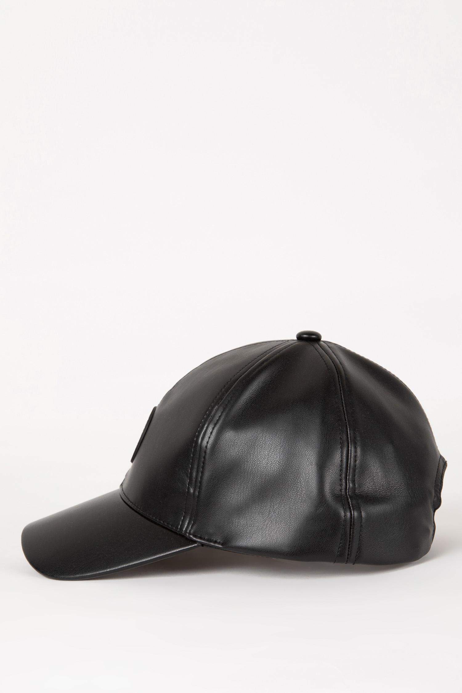 Erkek Etiket Baskılı Suni Deri Beyzbol Basketbol Şapkası