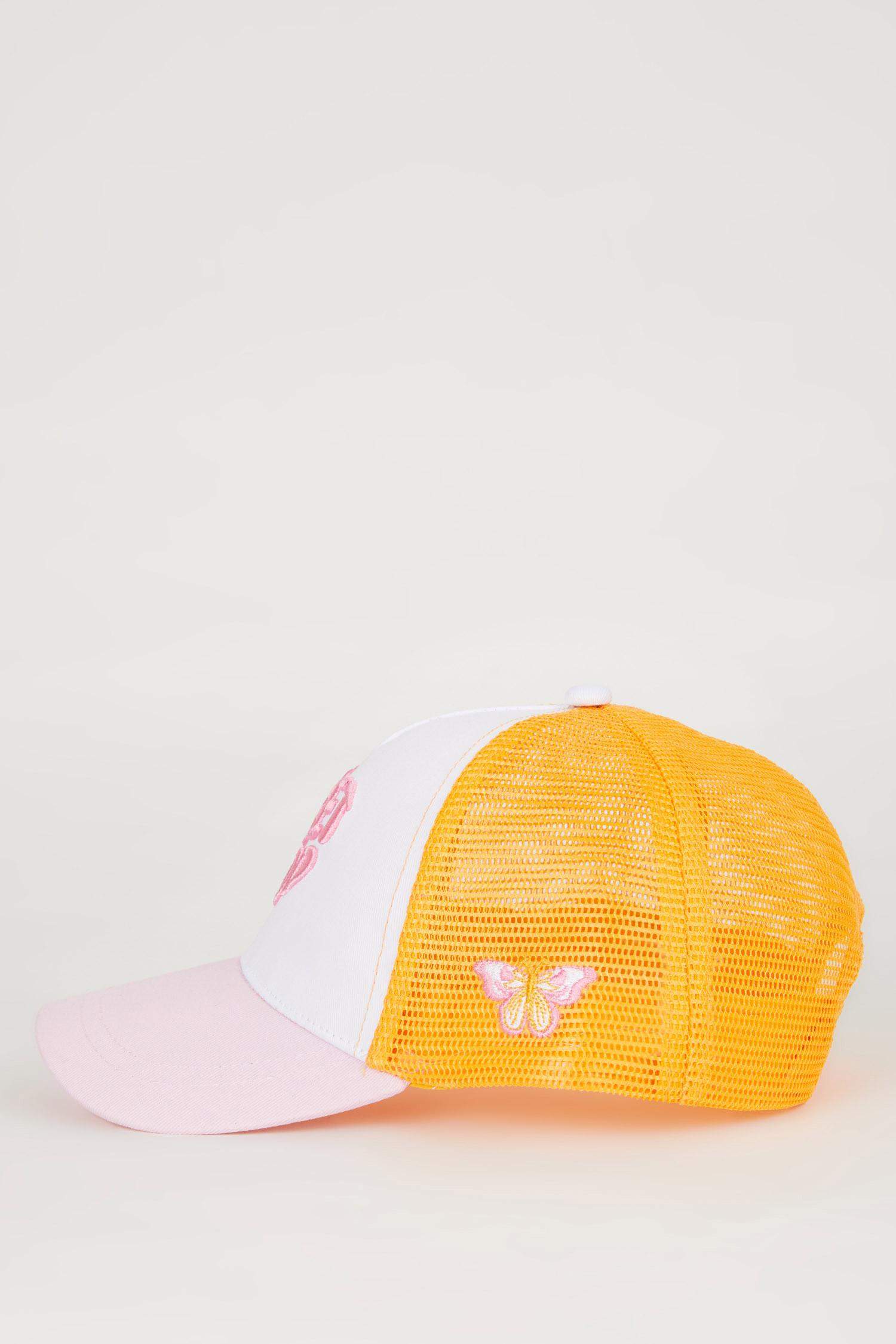 Kız Çocuk Nakışlı Gabardin Beyzbol Basketbol Şapkası