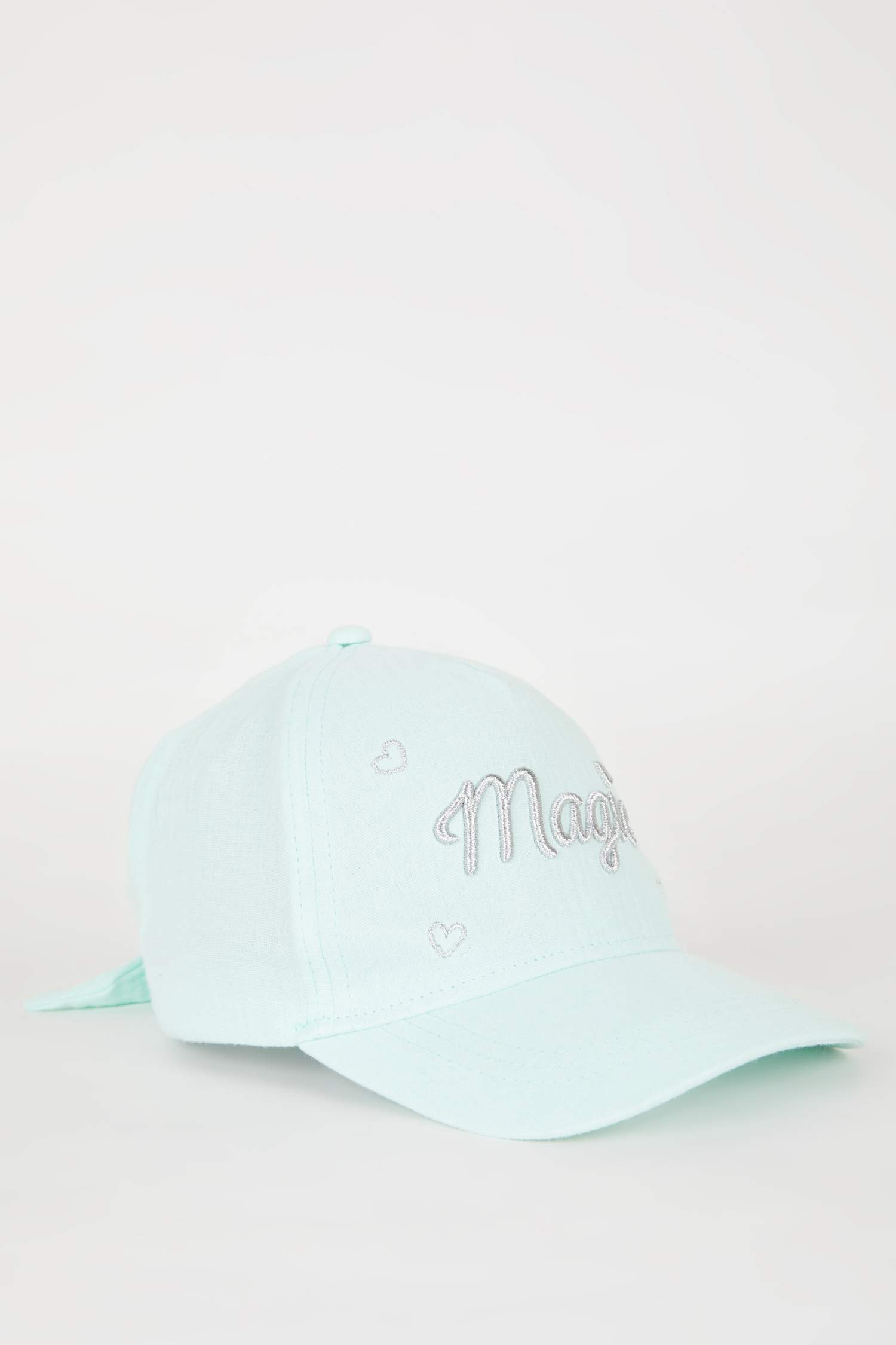 Kız Çocuk Baskılı Gabardin Beyzbol Basketbol Şapkası