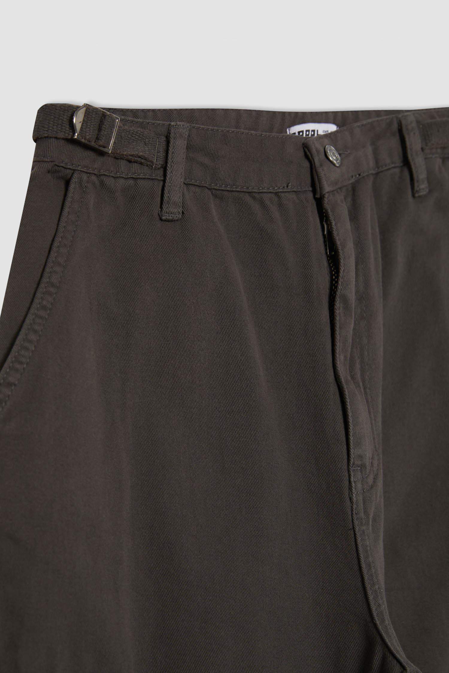 Straight Fit Gabardin Pantolon Kargo Cepli