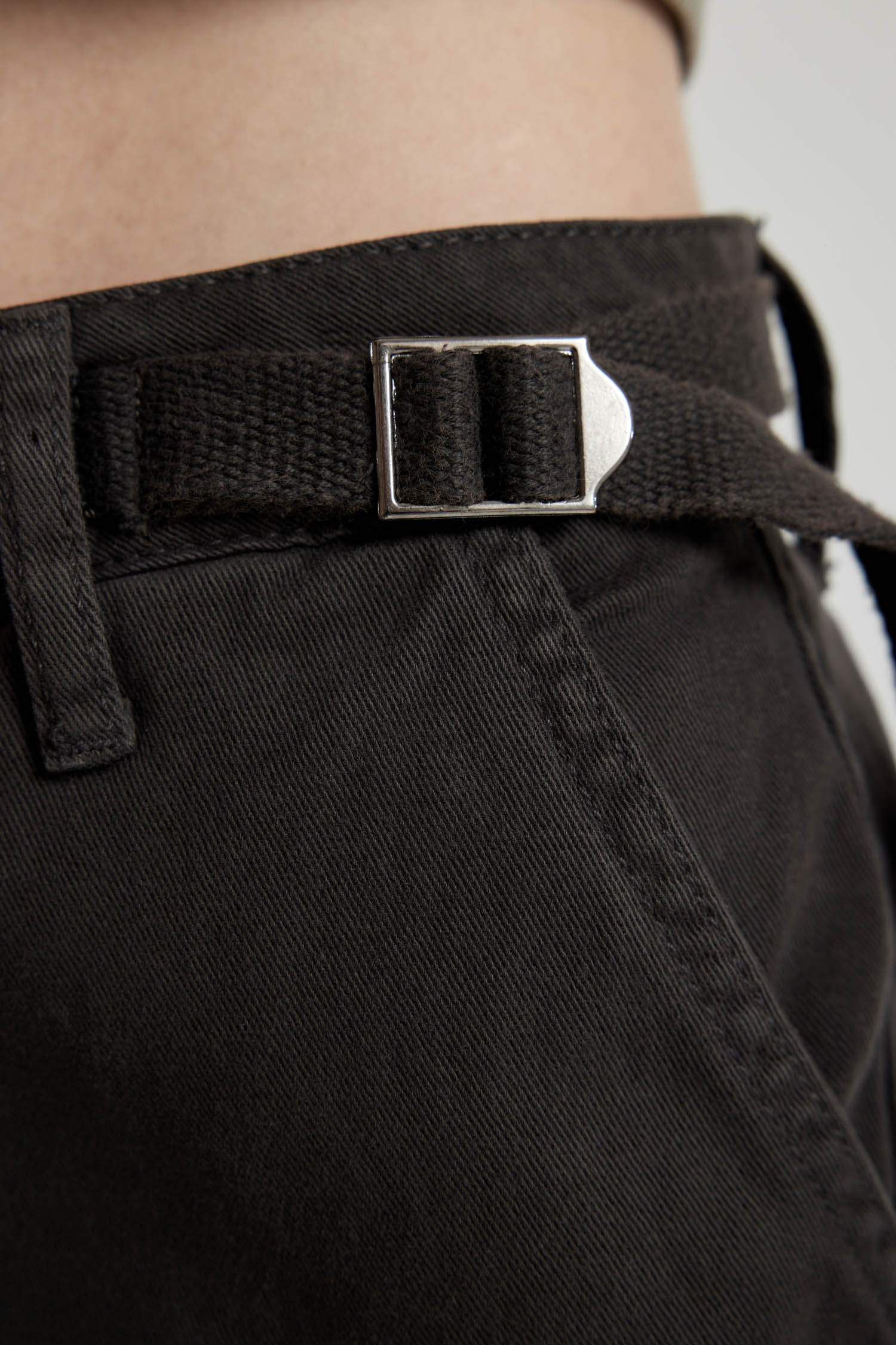 Coool Straight Fit Gabardin Pantolon Kargo Cepli