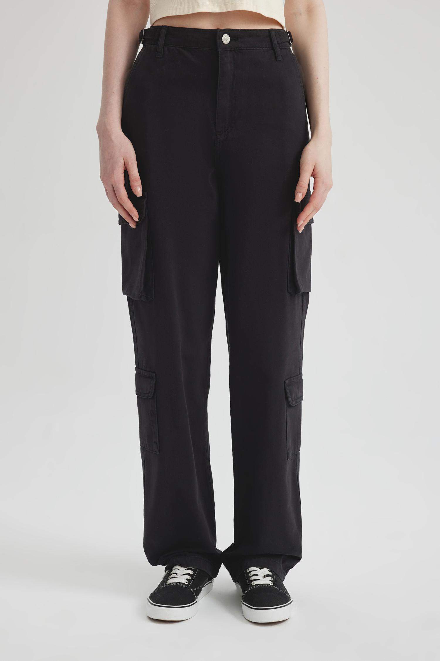 Coool Straight Fit Gabardin Pantolon Kargo Cepli