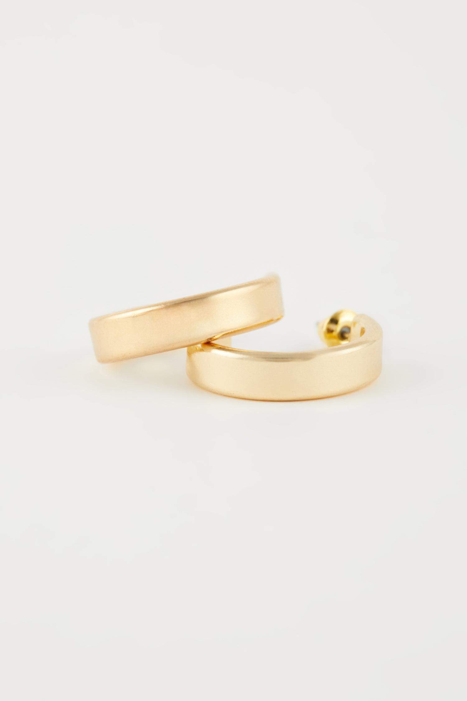 Kadın 3'lü Gold Halka Küpe