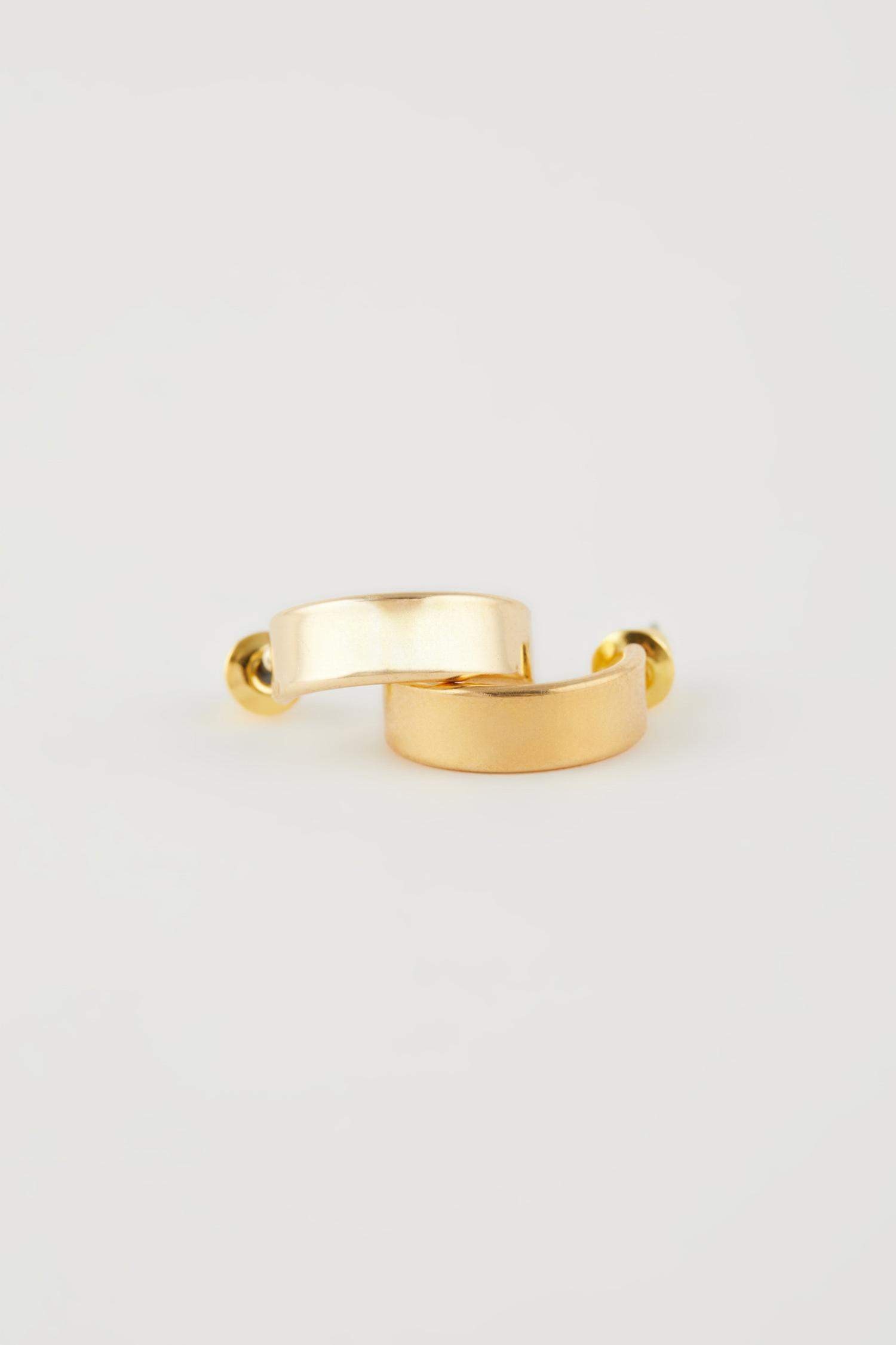 Kadın 3'lü Gold Halka Küpe