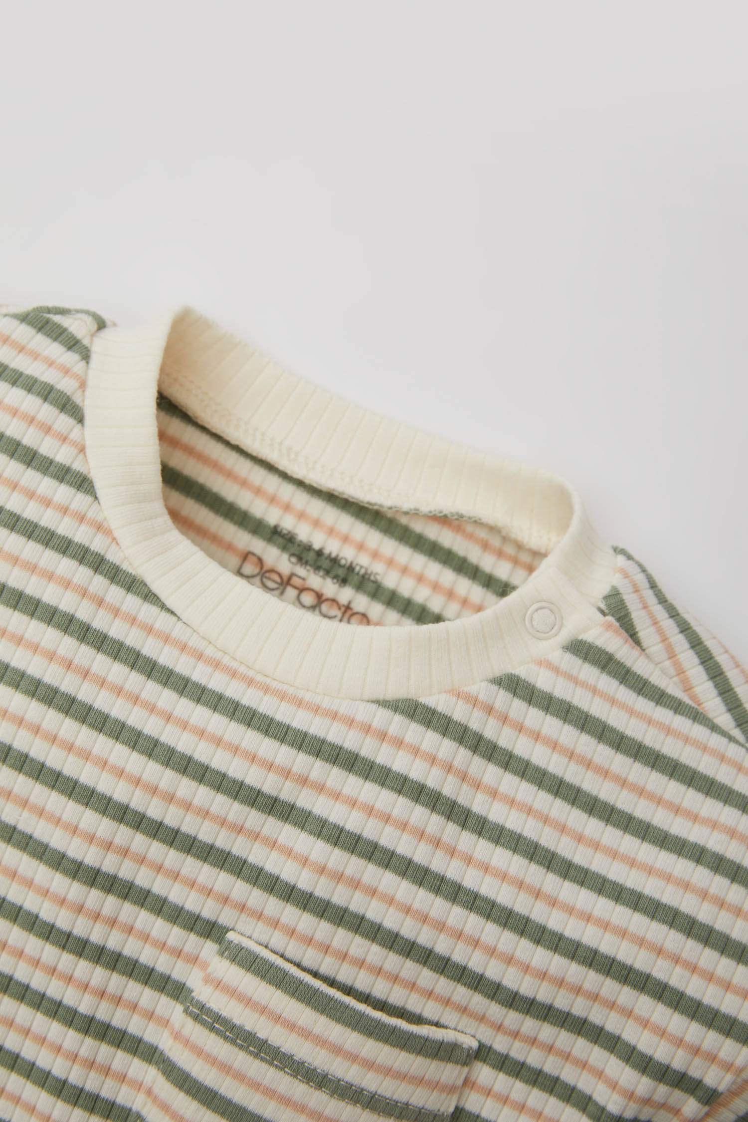 Baby Boy Striped Bottom Ribbed Camisole T-Shirt 2 Set