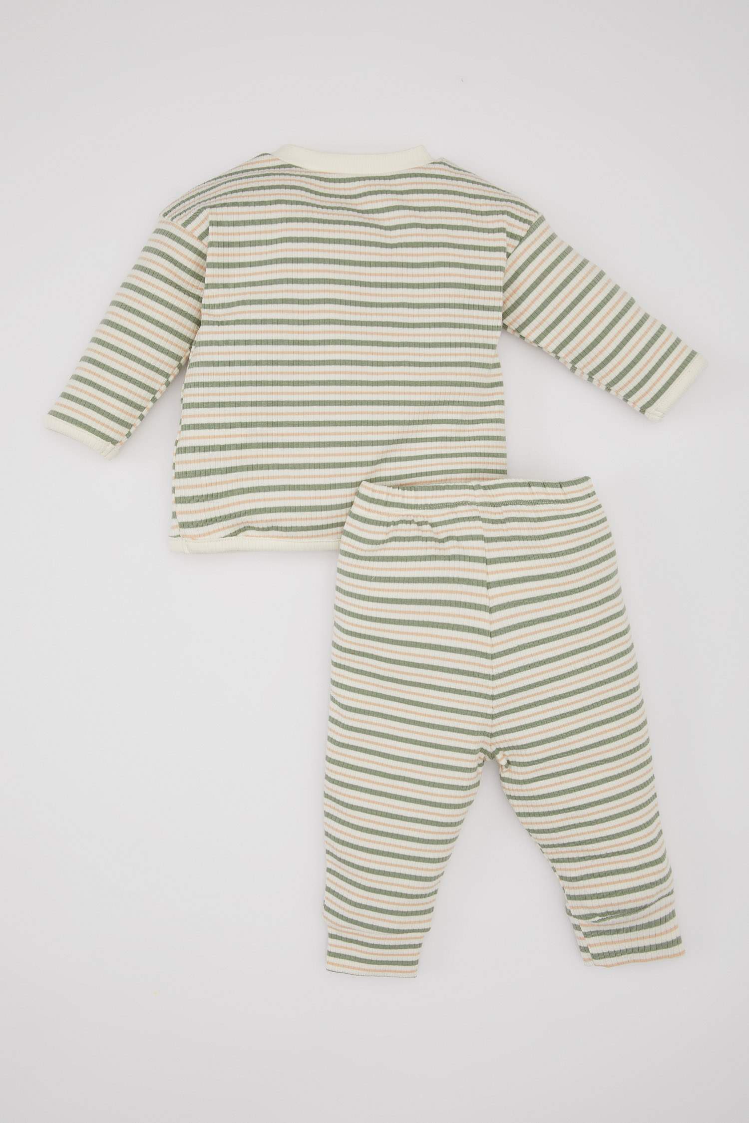 Baby Boy Striped Bottom Ribbed Camisole T-Shirt 2 Set