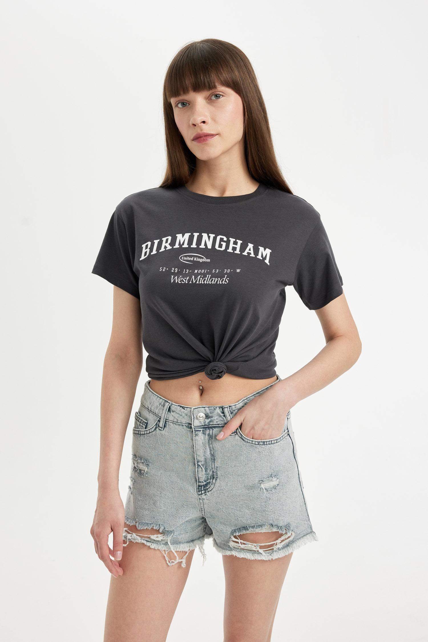 High Waist Denim Shorts