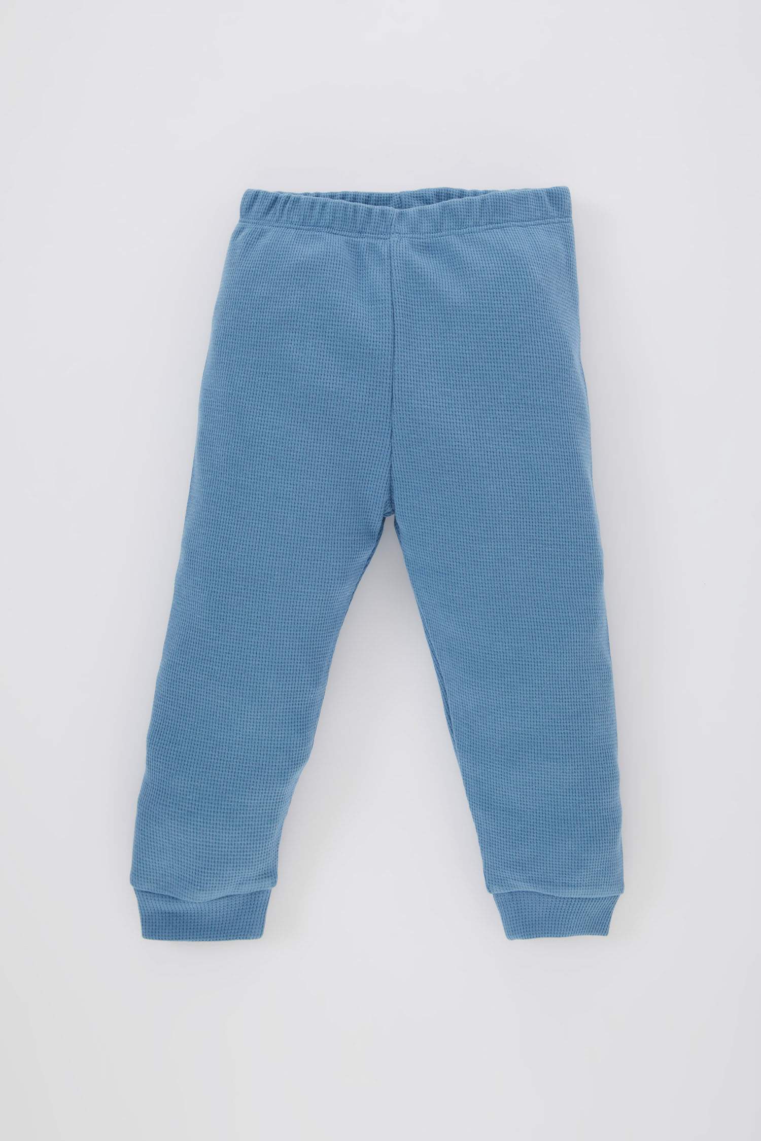 Baby Boy Long Sleeve Waffle 2 Piece Pajama Set