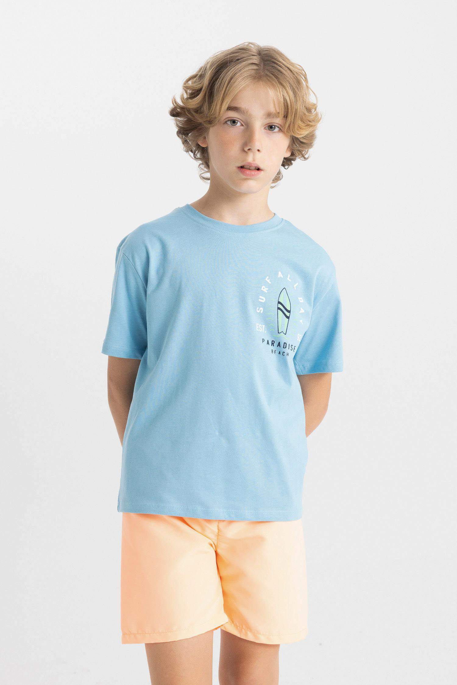 شورت بحر اولادي بيزك برتقالي