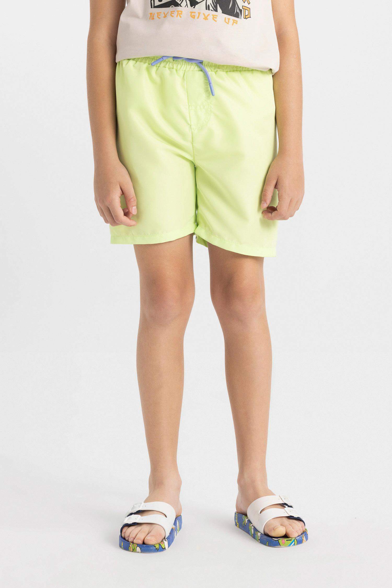 شورت بحر اولادي أصفر